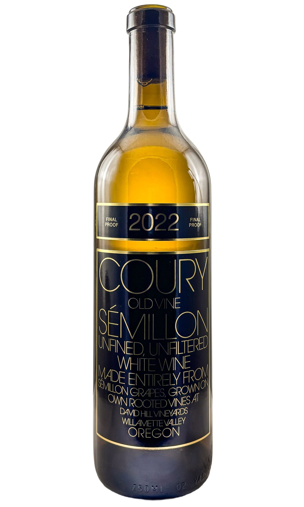Bottle of Golden Cluster, Coury Old Vine Semillon, 2022 - White Wine - Flatiron Wines & Spirits - New York