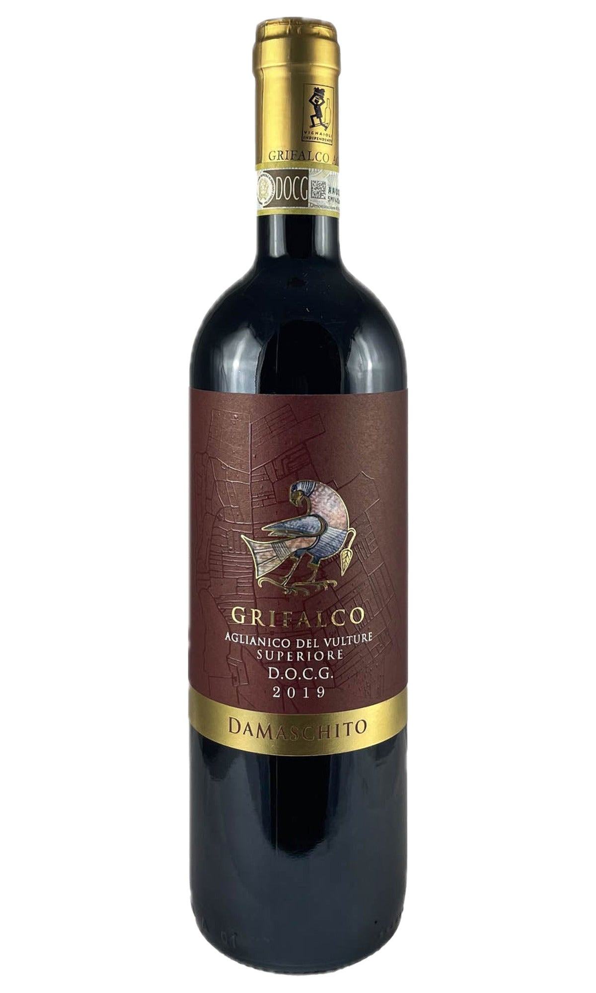 Bottle of Grifalco, Aglianico del Vulture 'Damaschito', 2019 - Red Wine - Flatiron Wines & Spirits - New York