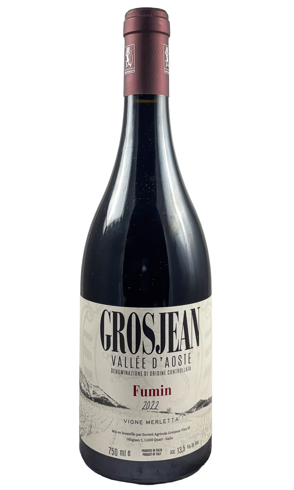 Bottle of Grosjean, Fumin Vigne Merletta Vallee d'Aoste, 2022 - Red Wine - Flatiron Wines & Spirits - New York