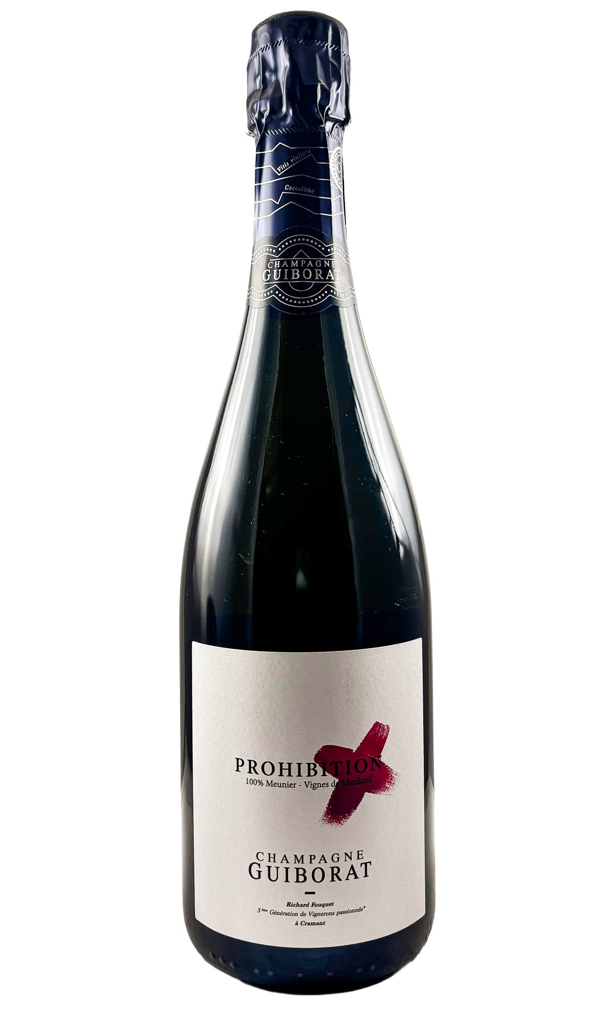Bottle of Guiborat, Champagne Prohibition Meunier non-dose, 2022 - Sparkling Wine - Flatiron Wines & Spirits - New York
