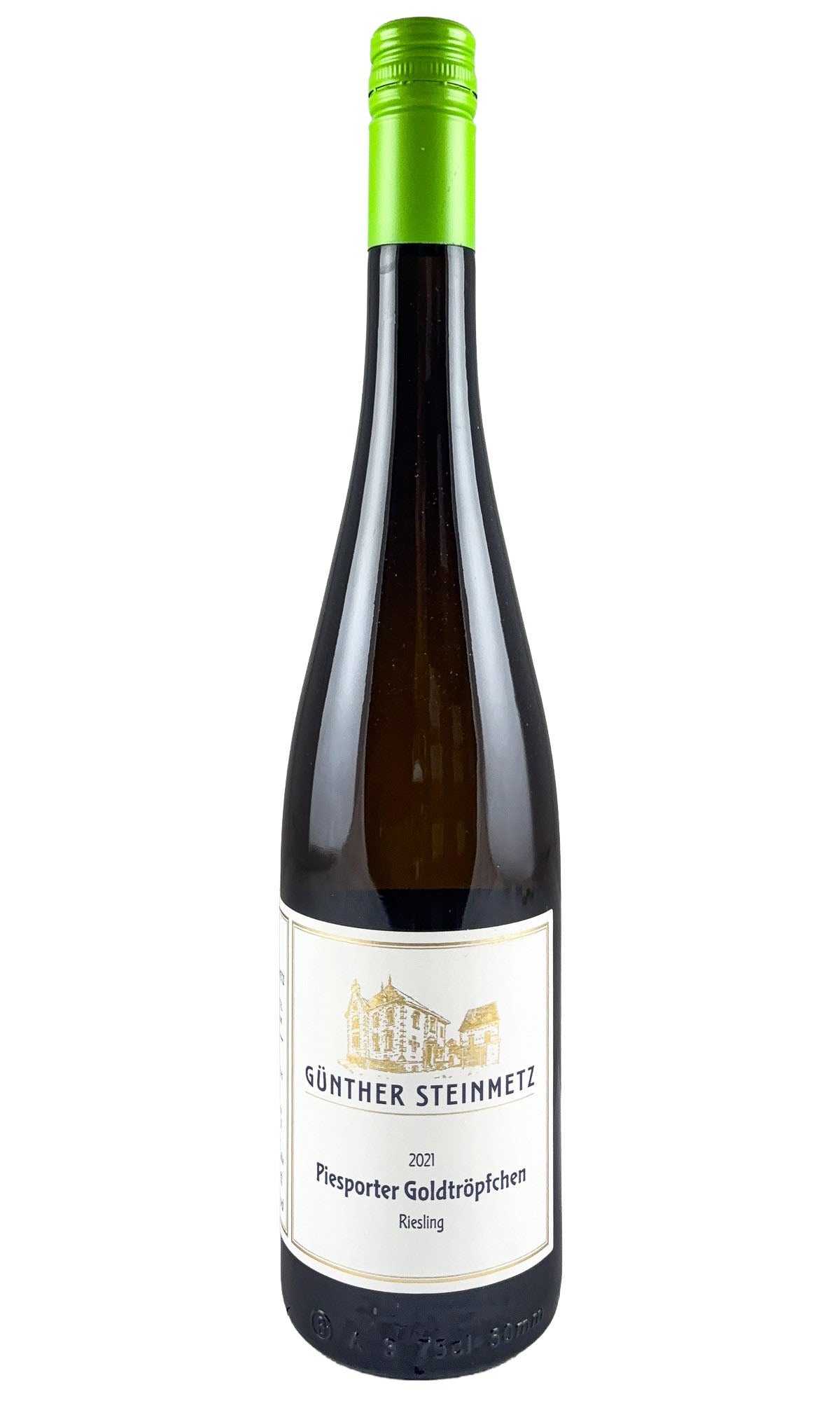 Bottle of Gunther Steinmetz, Riesling (Trocken) Piesporter Goldtropfchen (green cap), 2021 - White Wine - Flatiron Wines & Spirits - New York