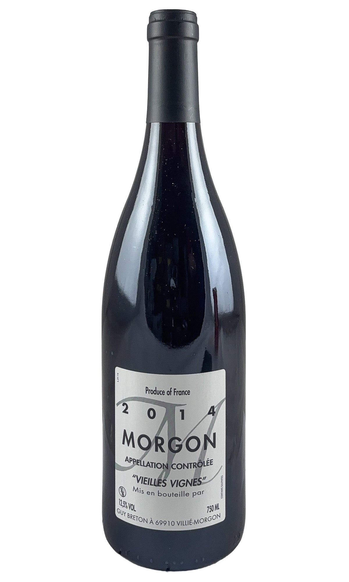 Bottle of Guy Breton, Morgon Vieilles Vignes, 2014 - Red Wine - Flatiron Wines & Spirits - New York