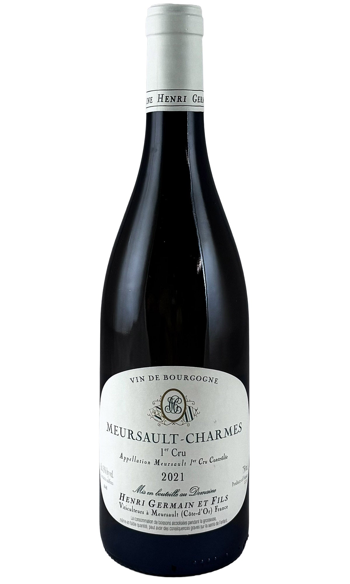Bottle of Henri Germain, Meursault 1er Cru Charmes, 2021 - White Wine - Flatiron Wines & Spirits - New York