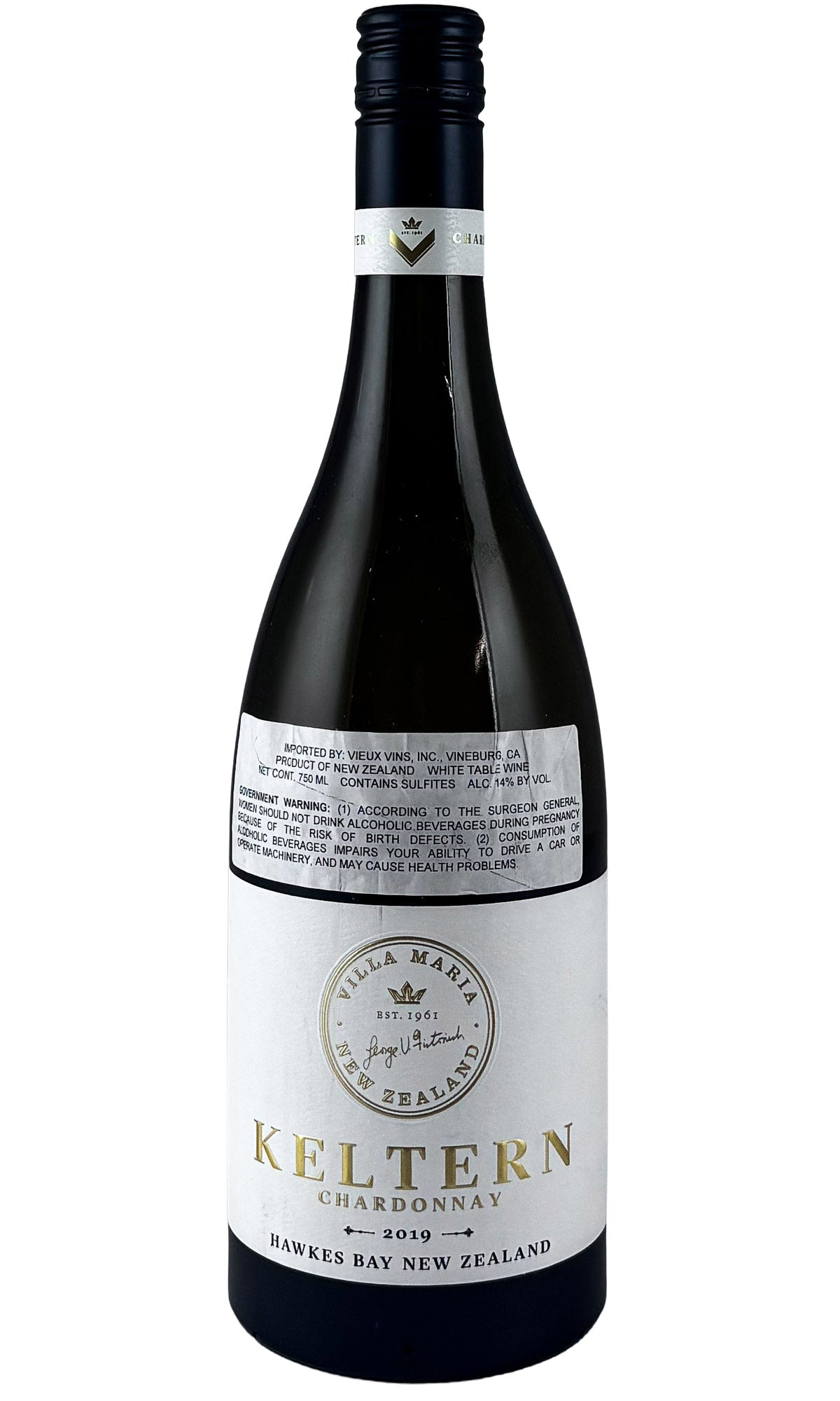 Villa Maria, Chardonnay Single Vineyard Keltern, 2019