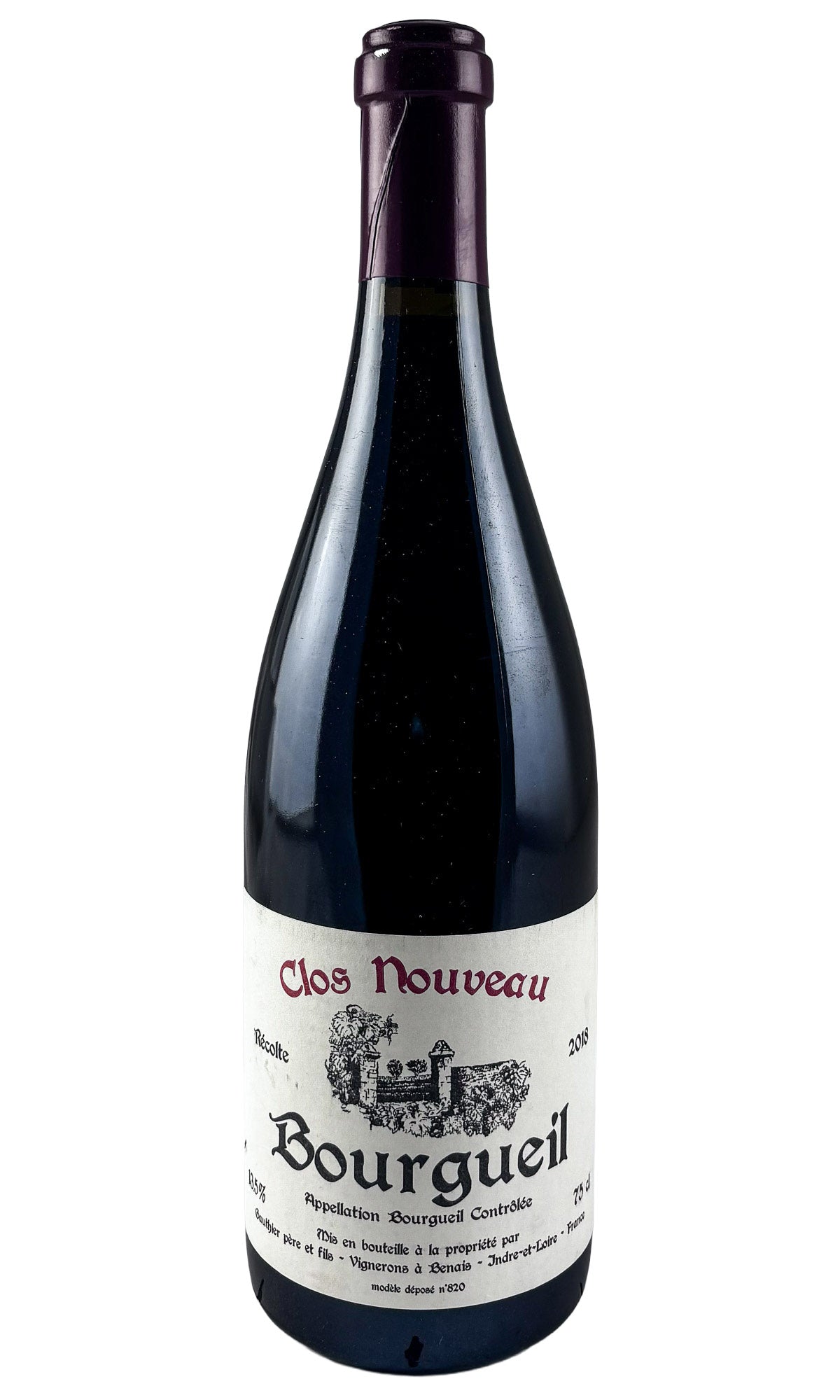Bel Air (Gauthier), Bourgueil Clos Nouveau, 2018