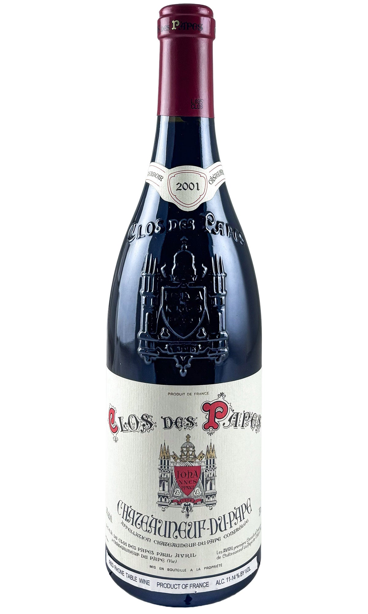 Paul Avril, Chateauneuf-du-Pape Clos des Papes, 2001