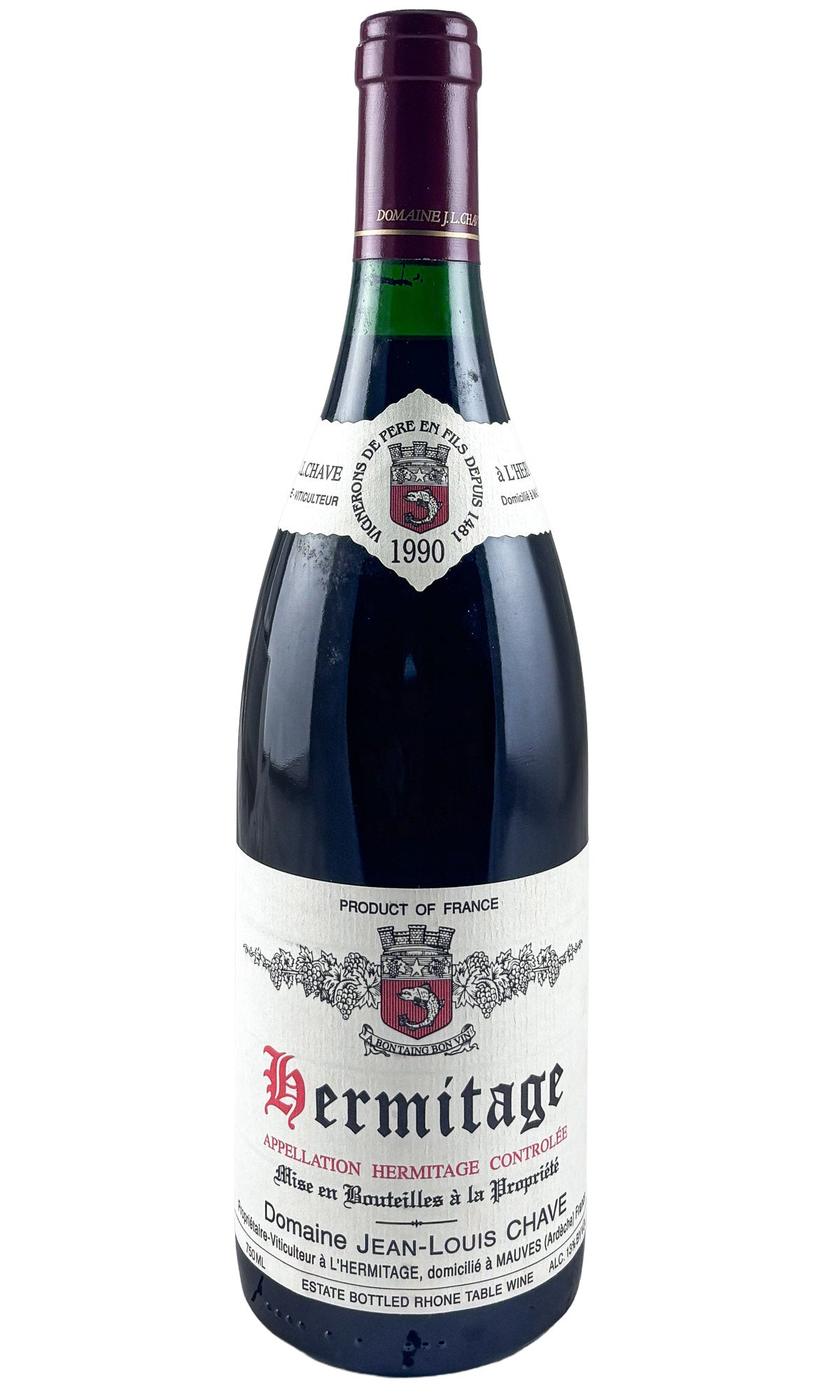 Domaine Jean-Louis Chave, Hermitage Rouge, 1990