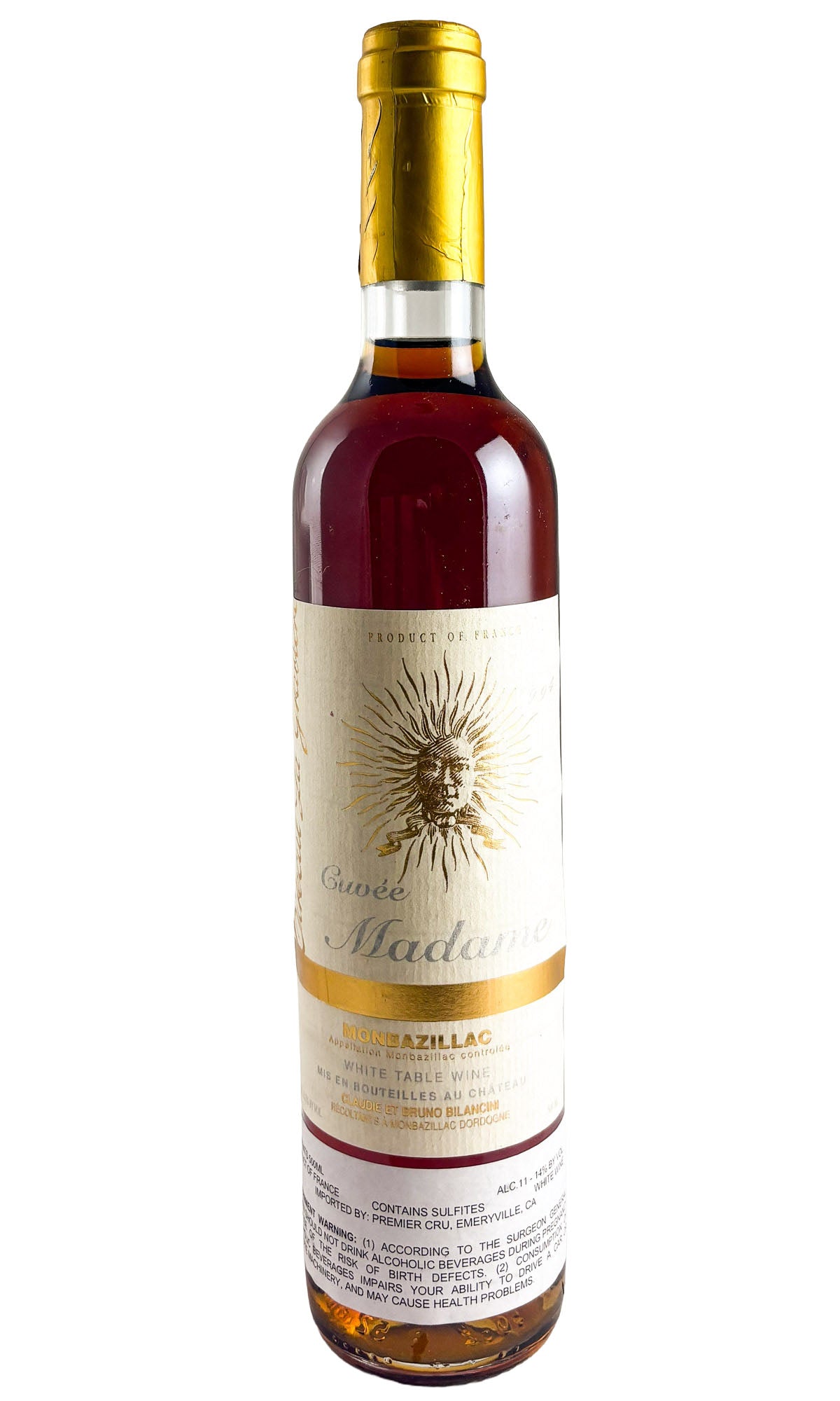Chateau Tirecul La Graviere, Monbazillac Cuvee Madame, 1994 (500ml)