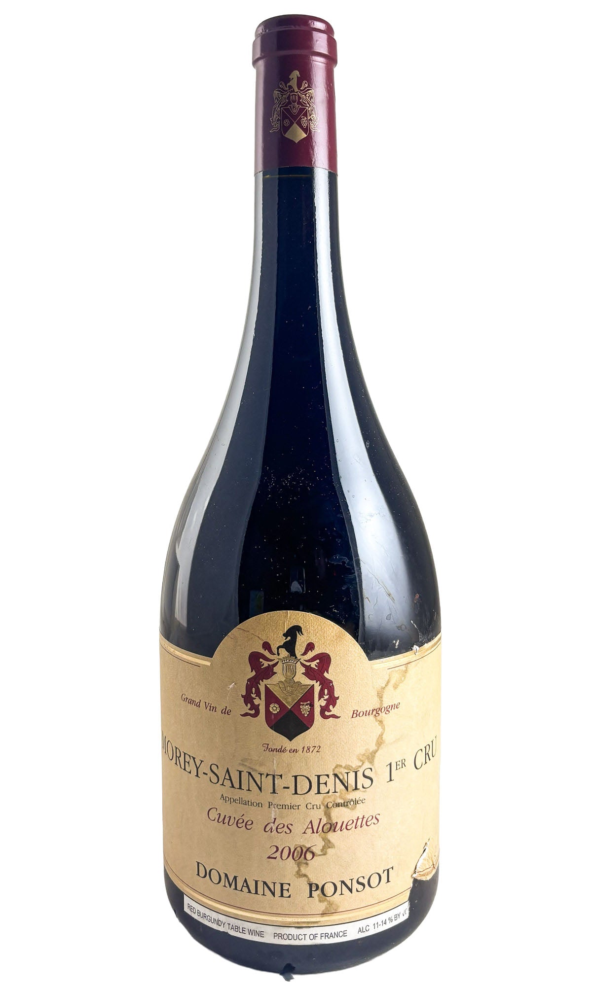 Ponsot, Morey-Saint-Denis 1er Cru Cuvée des Alouettes, 2006 (1.5L, Damaged label)