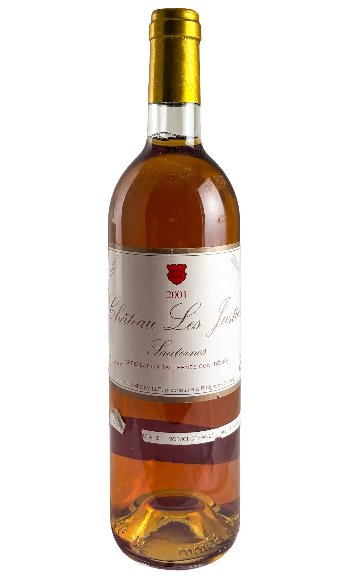 Les Justices, Sauternes, 2001