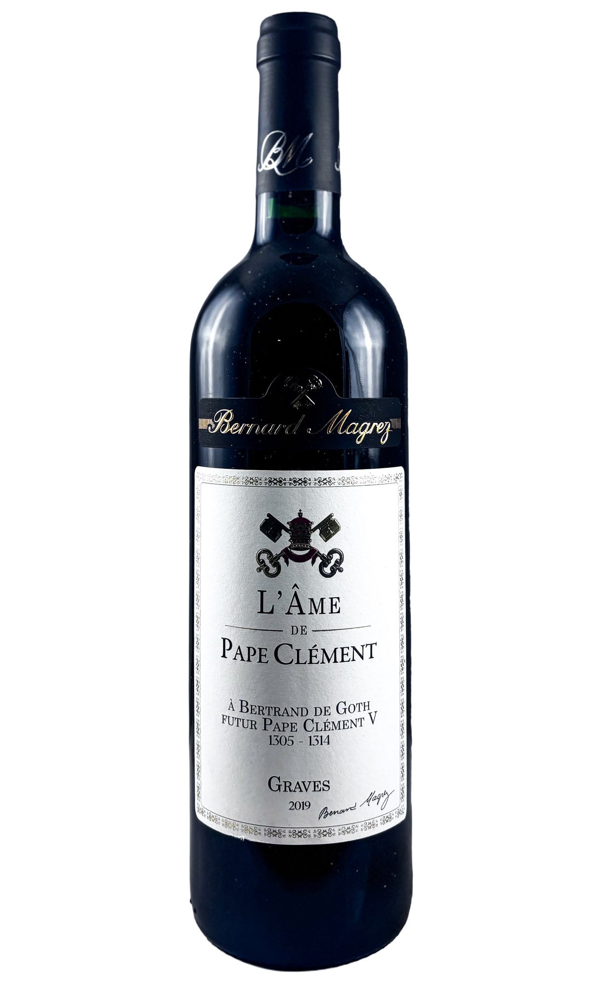 Bottle of Bernard Magrez, L'Ame de Pape Clement Rouge, 2019 - Red Wine - Flatiron Wines & Spirits - New York