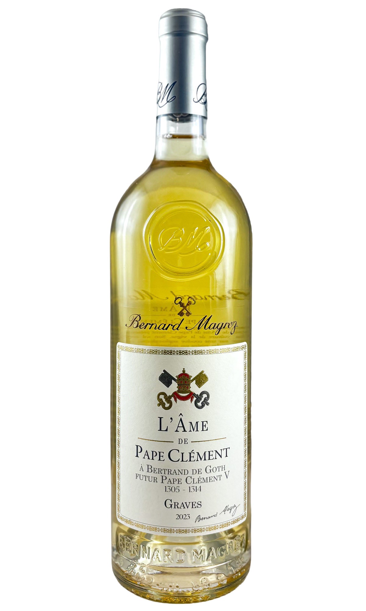 Bottle of Bernard Magrez, L'Ame de Pape Clement Blanc, 2023 - White Wine - Flatiron Wines & Spirits - New York