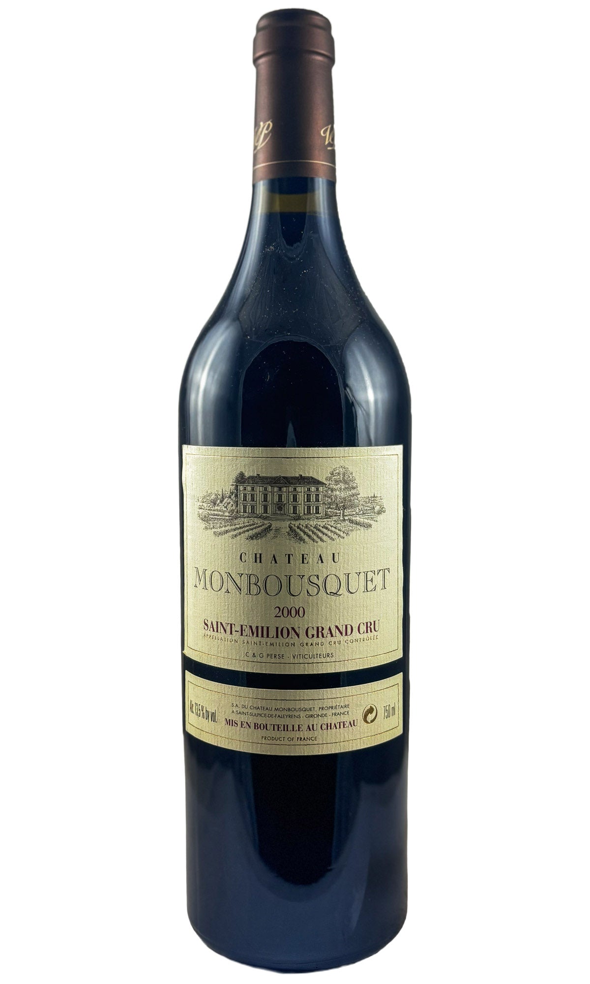 Bottle of Chateau Monbousquet, Saint-Emilion Grand Cru, 2000 - Red Wine - Flatiron Wines & Spirits - New York
