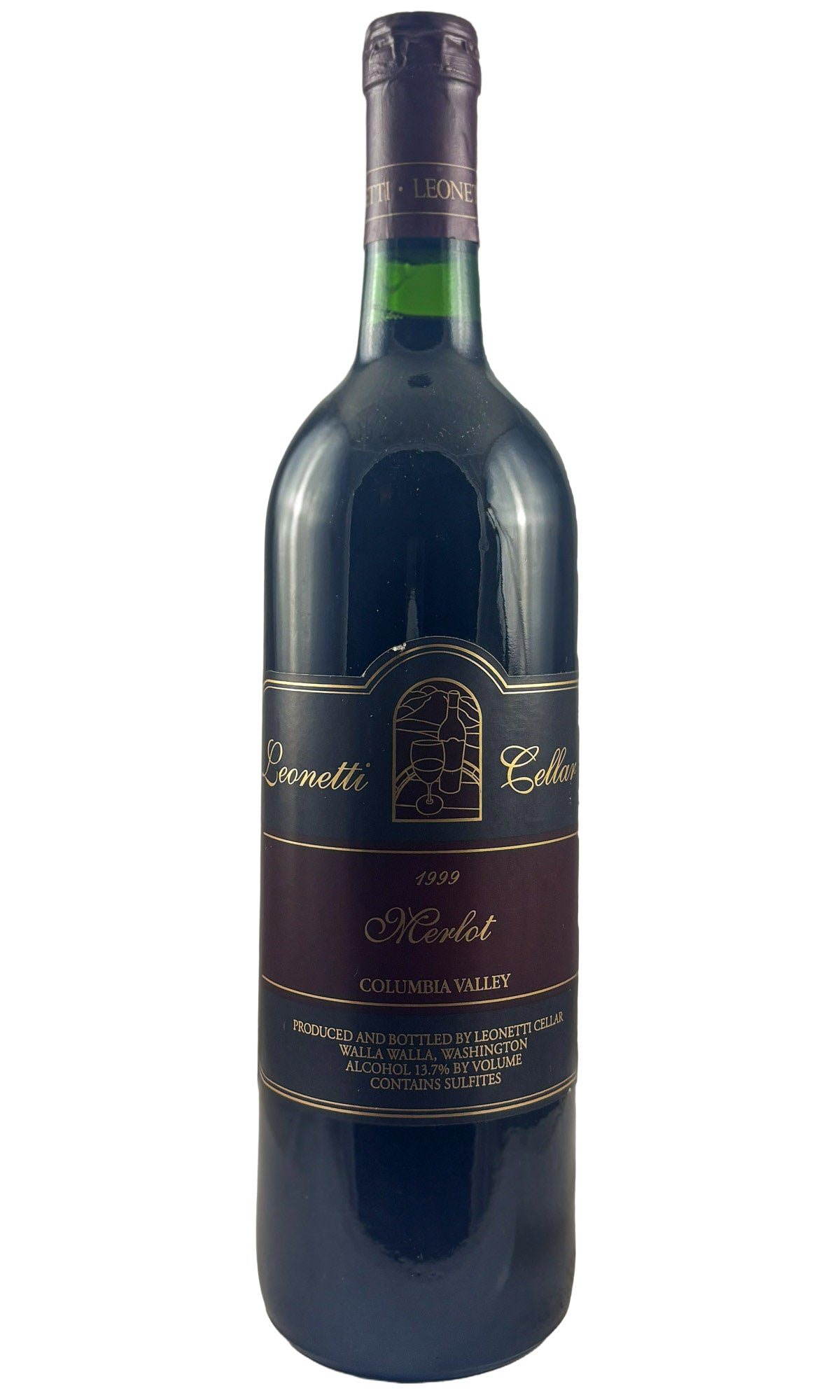 Bottle of Leonetti Cellar, Merlot Walla Walla Valley, 1999 - Red Wine - Flatiron Wines & Spirits - New York