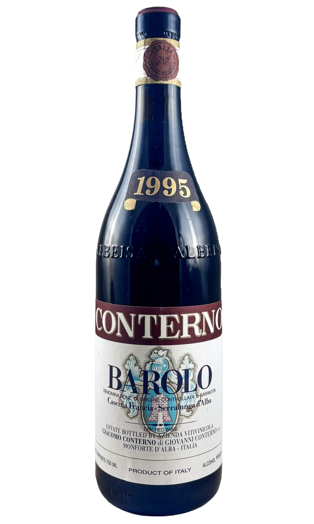 Bottle of Giacomo Conterno, Barolo Cascina Francia, 1995 - Red Wine - Flatiron Wines & Spirits - New York