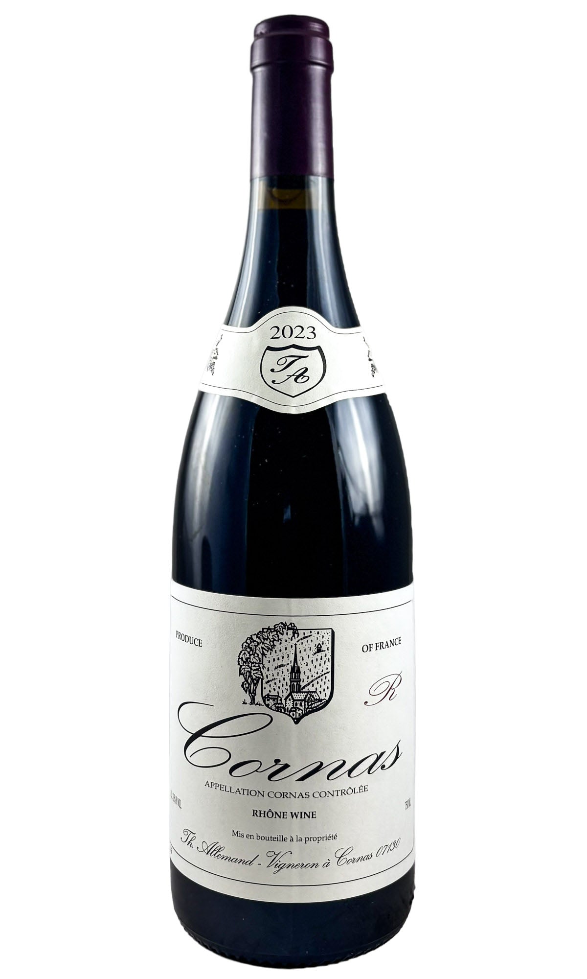 Bottle of Thierry Allemand, Cornas "R", 2023 - Red Wine - Flatiron Wines & Spirits - New York