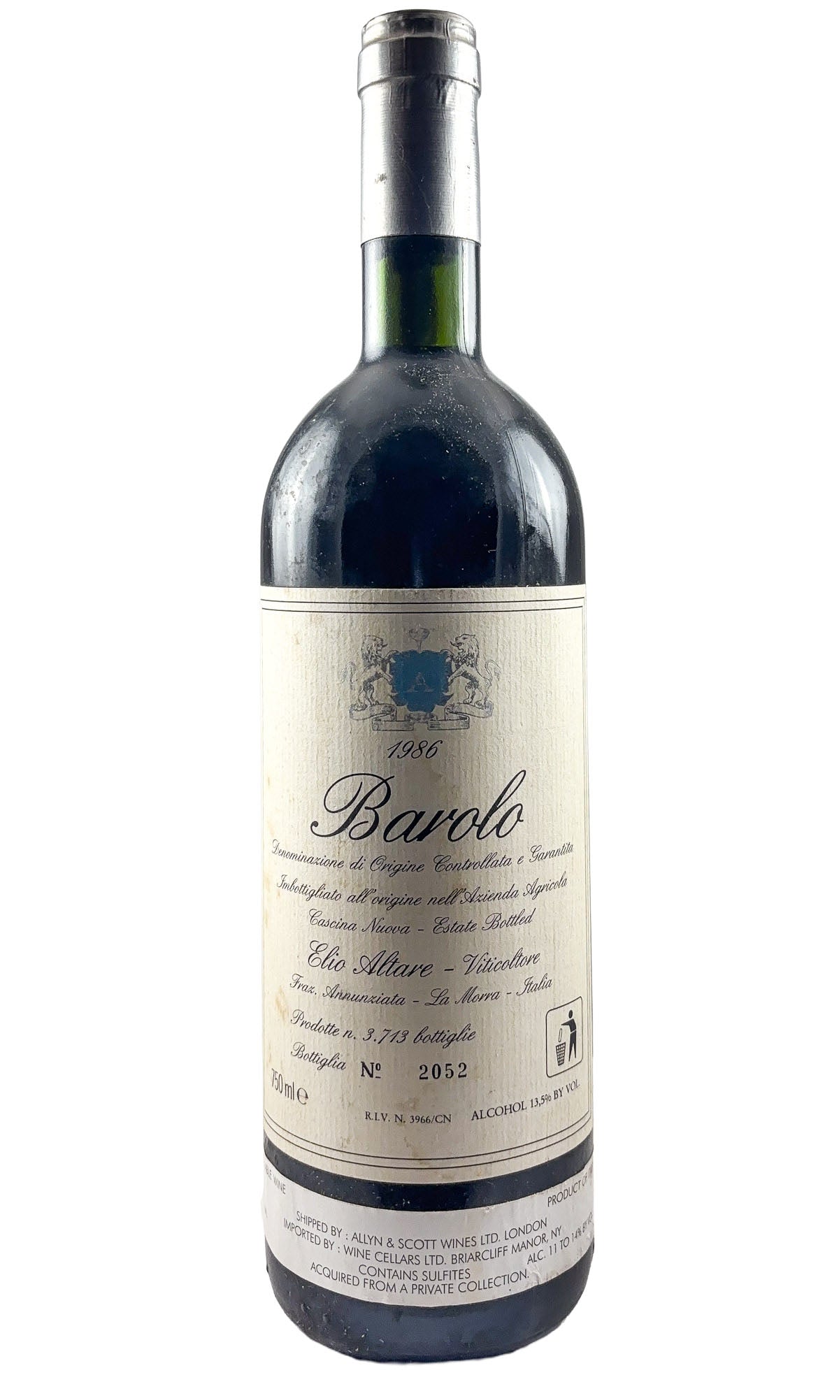 Elio Altare, Barolo, 1986
