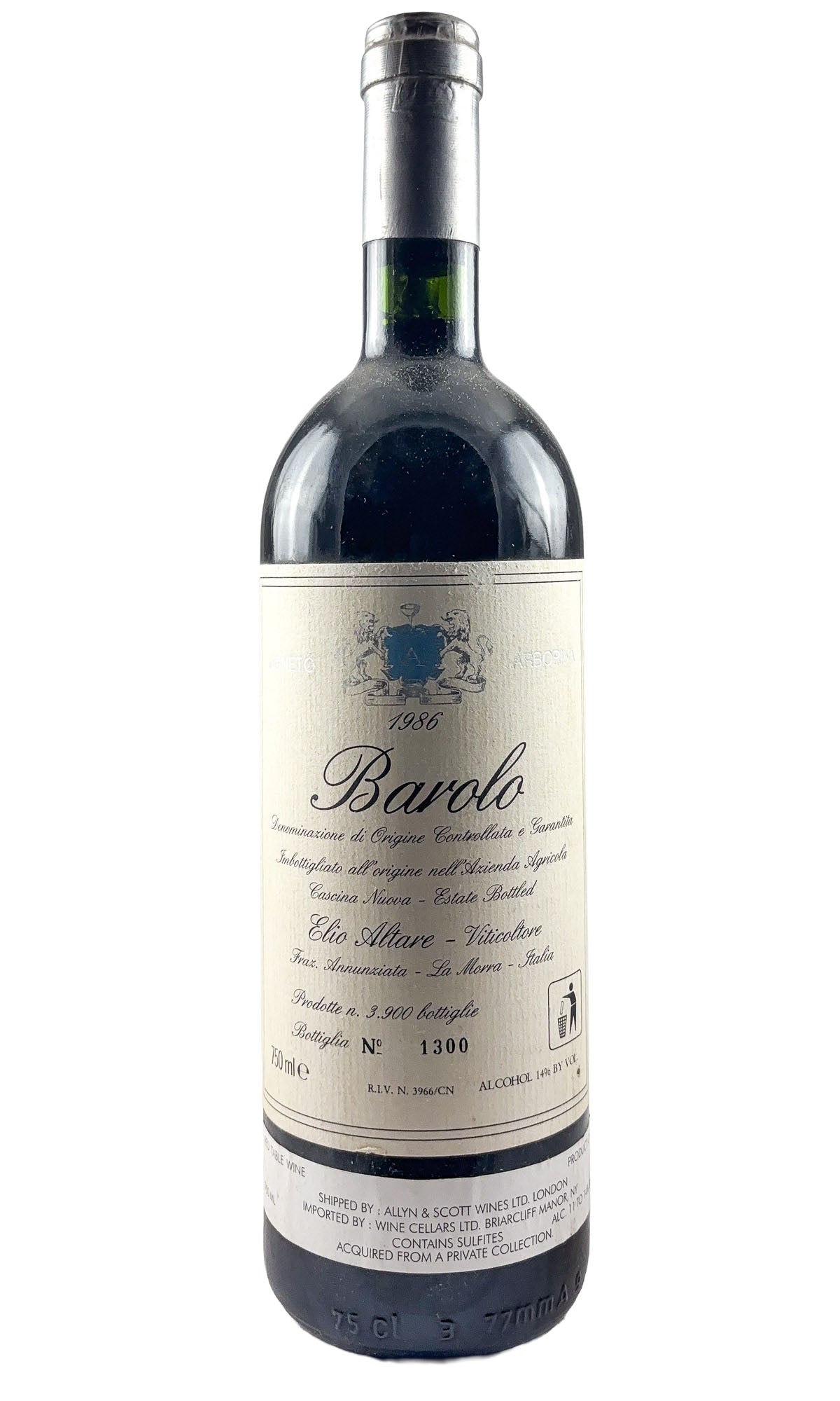 Elio Altare, Barolo Vigneto Arborina, 1986