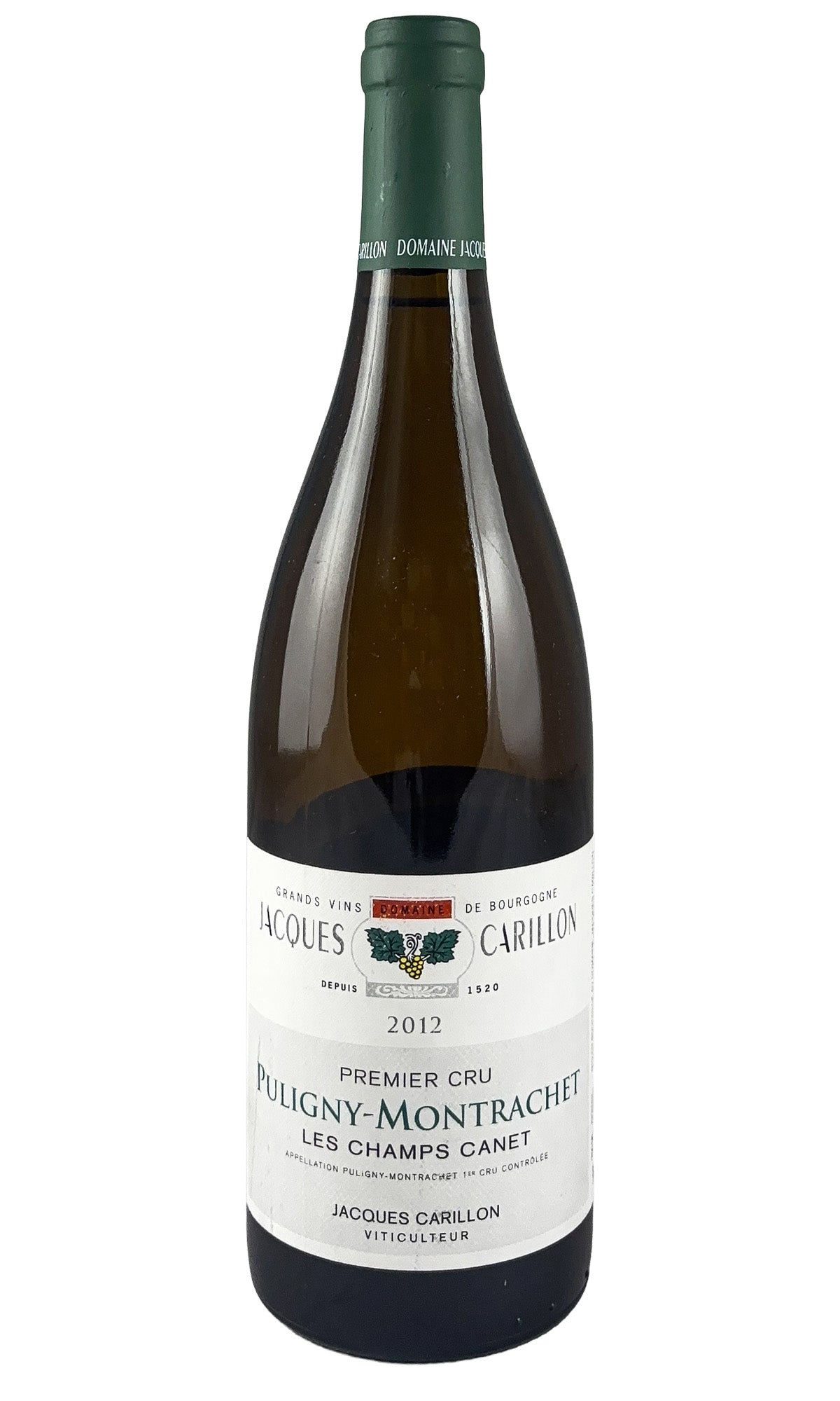 Bottle of Jacques Carillon, Puligny-Montrachet Les Champs Canet, 2012 - White Wine - Flatiron Wines & Spirits - New York