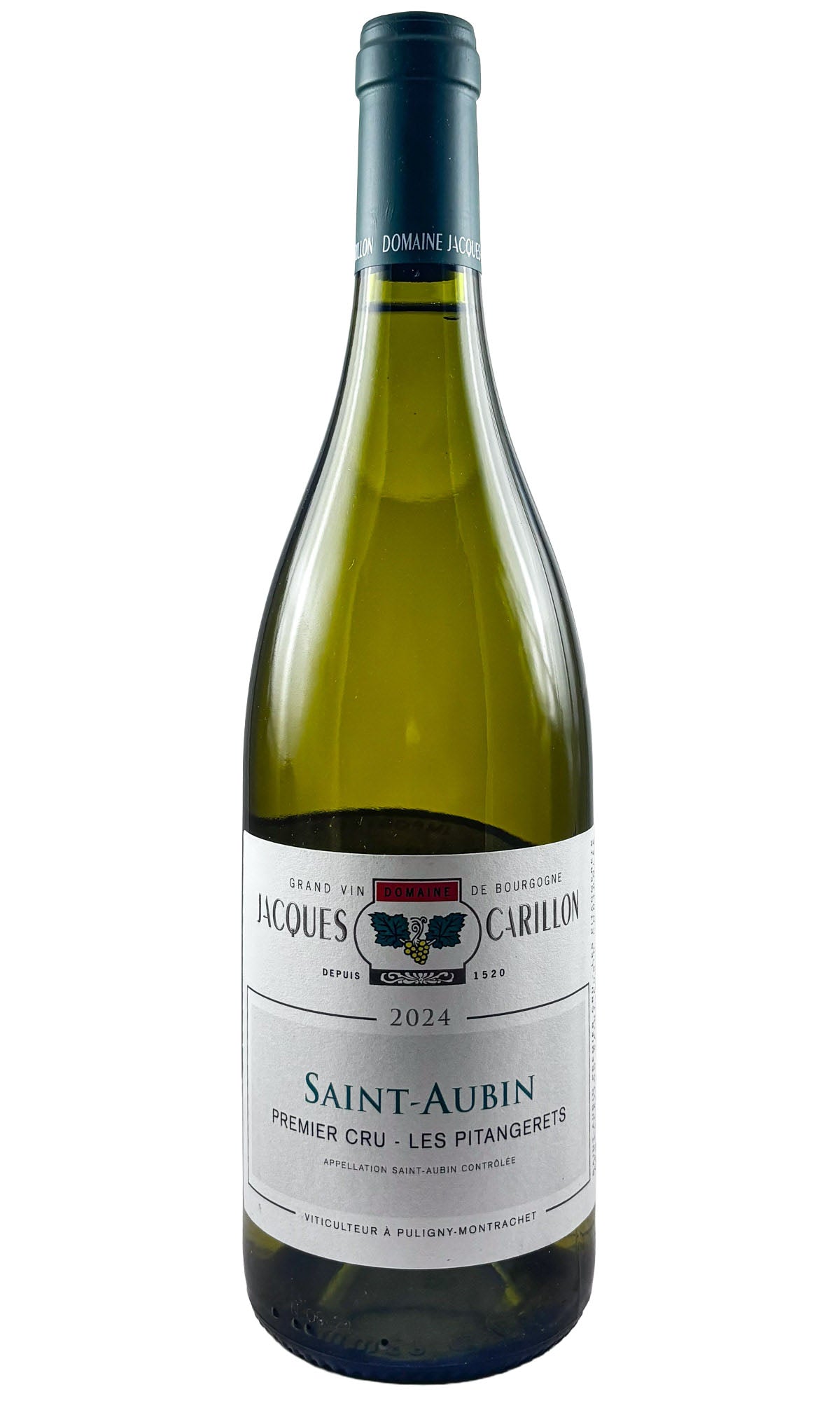 Bottle of Jacques Carillon, Saint-Aubin 1er Cru Les Pitangerets Blanc, 2024 - White Wine - Flatiron Wines & Spirits - New York