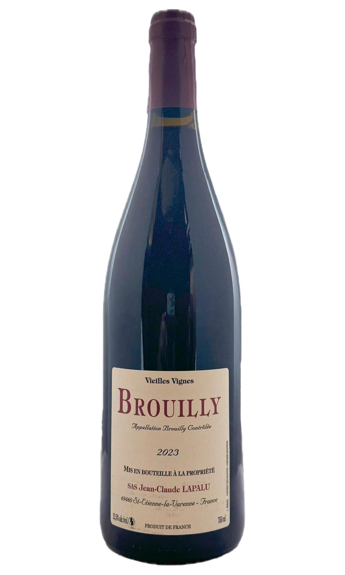 Bottle of Jean-Claude Lapalu, Brouilly Vieilles Vignes, 2023 - Red Wine - Flatiron Wines & Spirits - New York