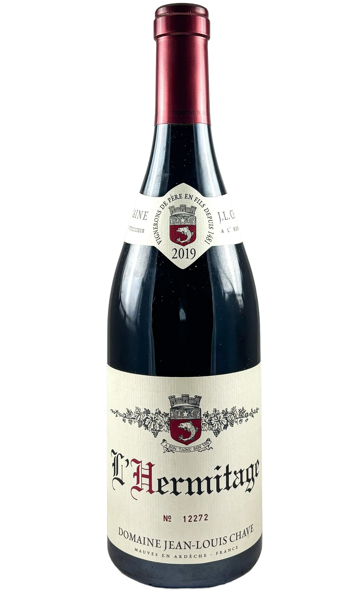 Bottle of Jean-Louis Chave, Hermitage Rouge , 2019 - Red Wine - Flatiron Wines & Spirits - New York