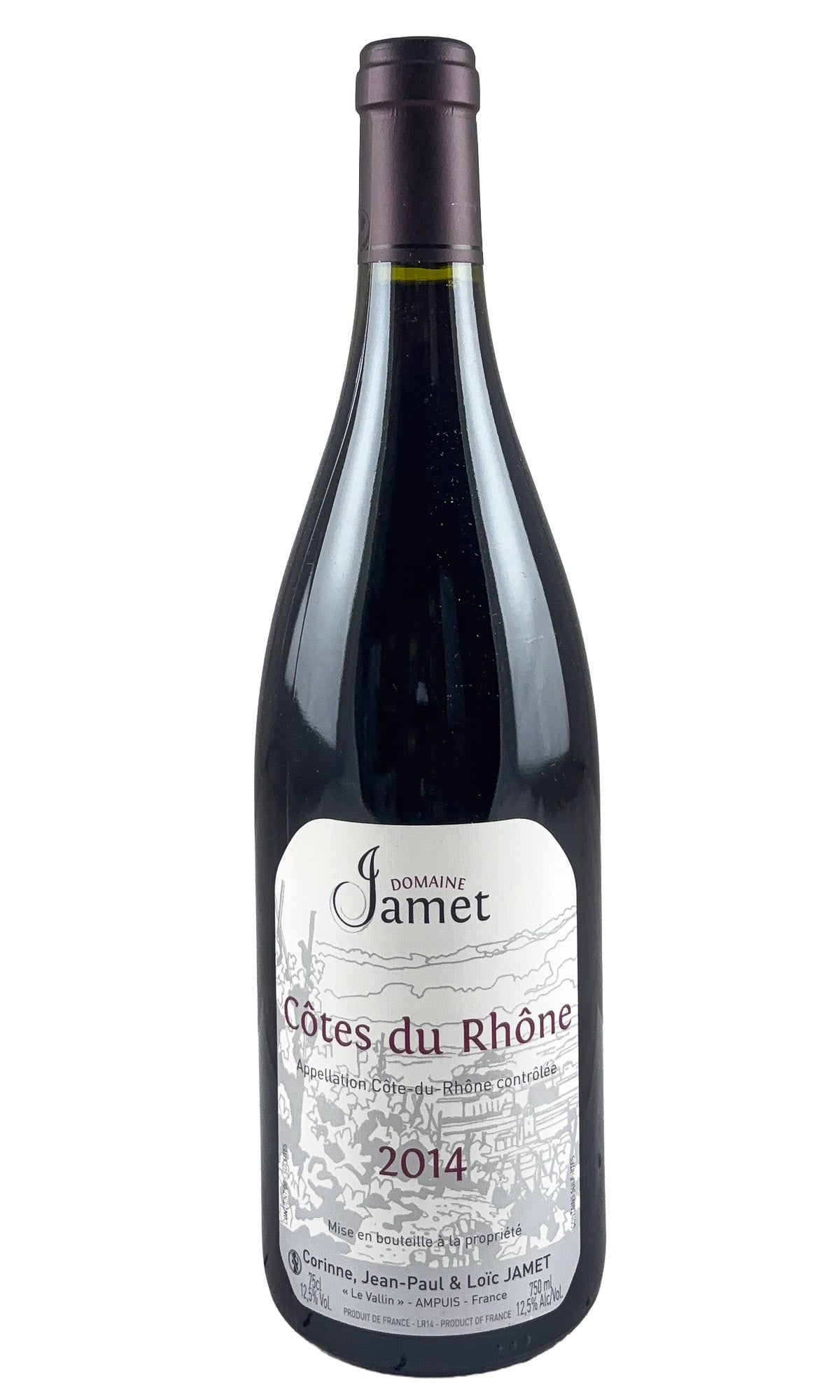 Bottle of Jean-Luc Jamet, Cotes-du-Rhone, 2014 - Red Wine - Flatiron Wines & Spirits - New York