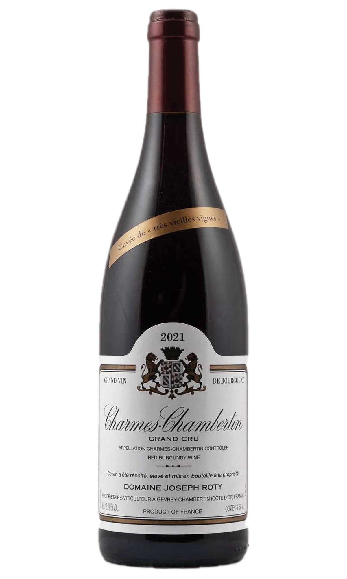 Bottle of Joseph Roty, Charmes-Chambertin Rouge Grand Cru Tres Vieilles Vignes, 2021 - Red Wine - Flatiron Wines & Spirits - New York