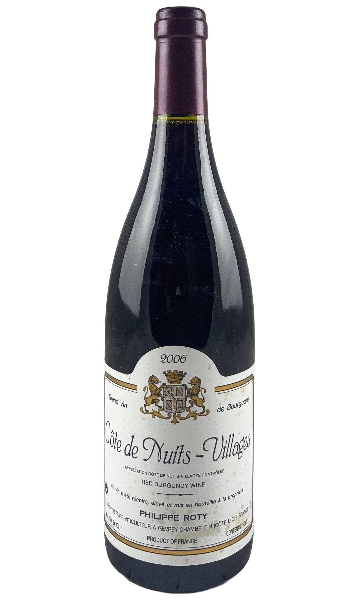 Bottle of Joseph Roty, Cote de Nuits Villages, 2006 - Red Wine - Flatiron Wines & Spirits - New York
