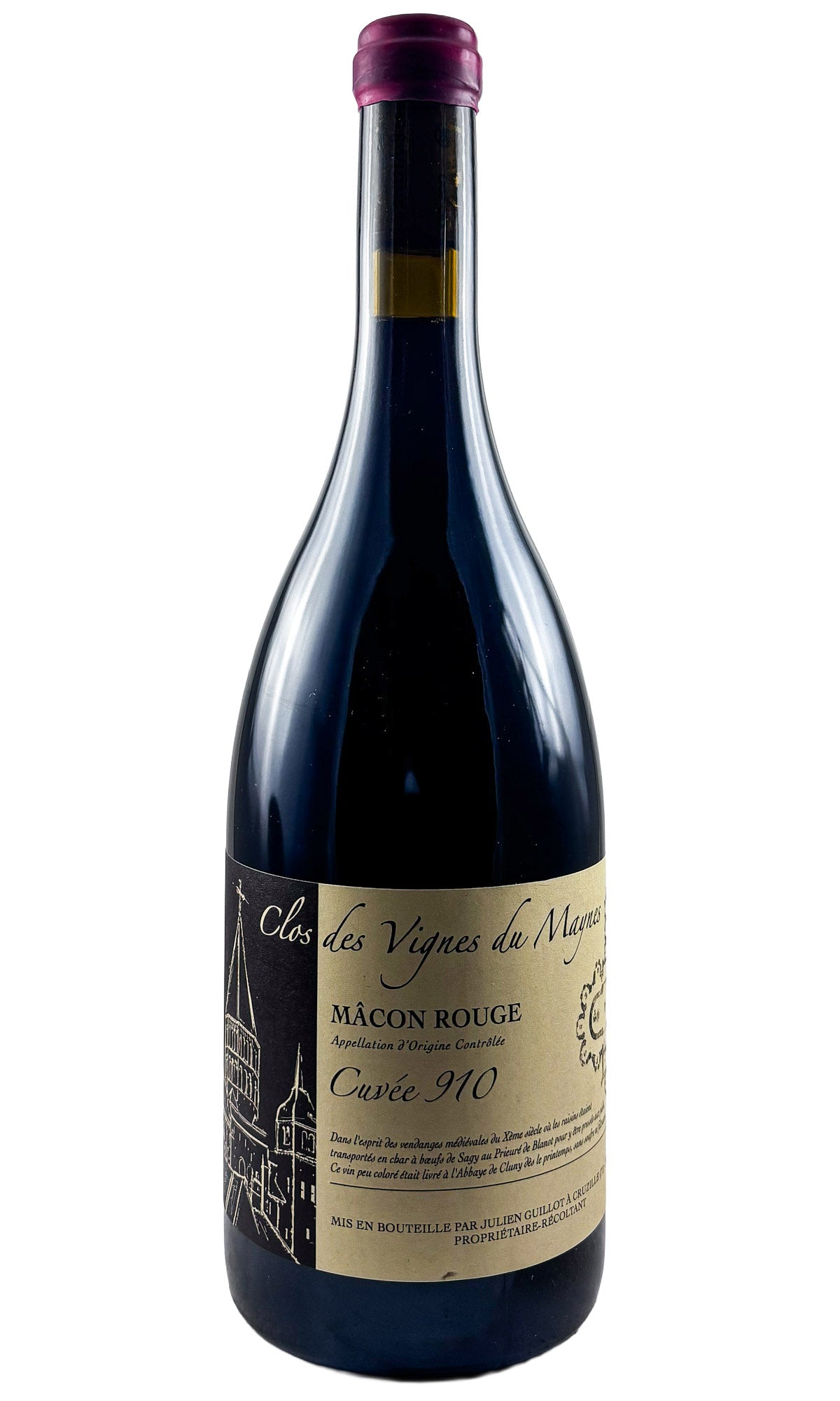 Bottle of Julien Guillot, Macon Cuvee 910, 2025 - Red Wine - Flatiron Wines & Spirits - New York