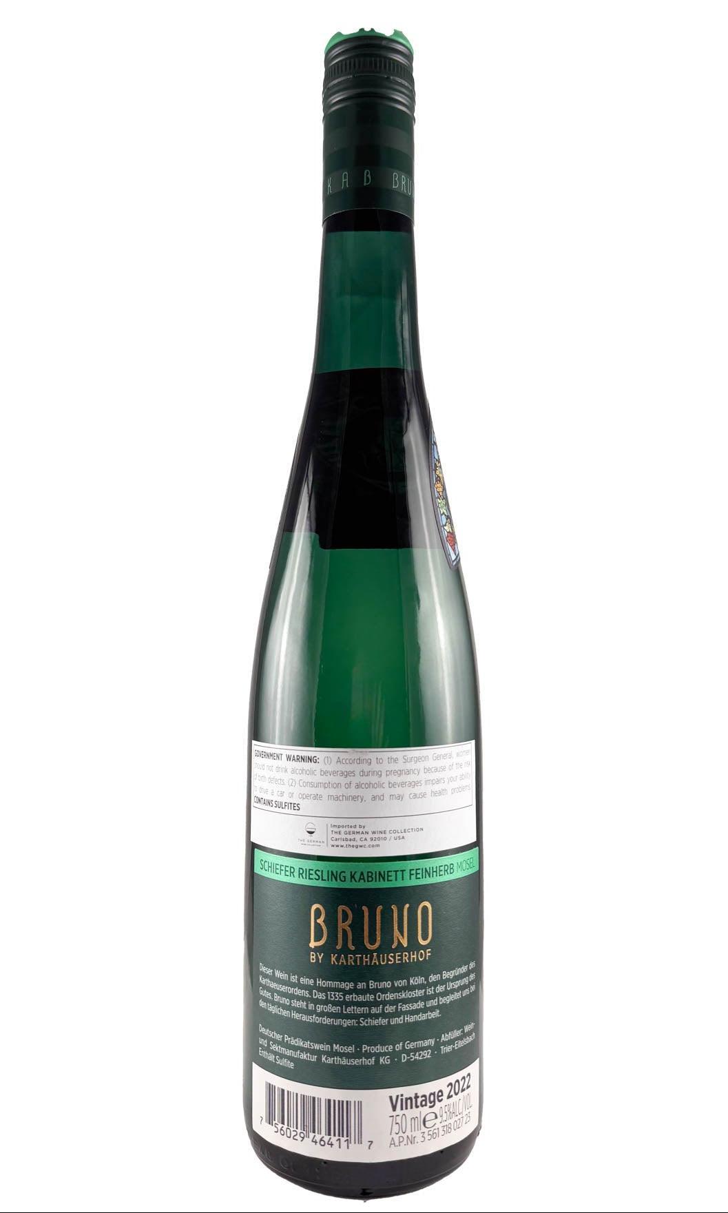 Bottle of Karthauserhof, Riesling Bruno Kabinett Feinherb, 2022 - White Wine - Flatiron Wines & Spirits - New York