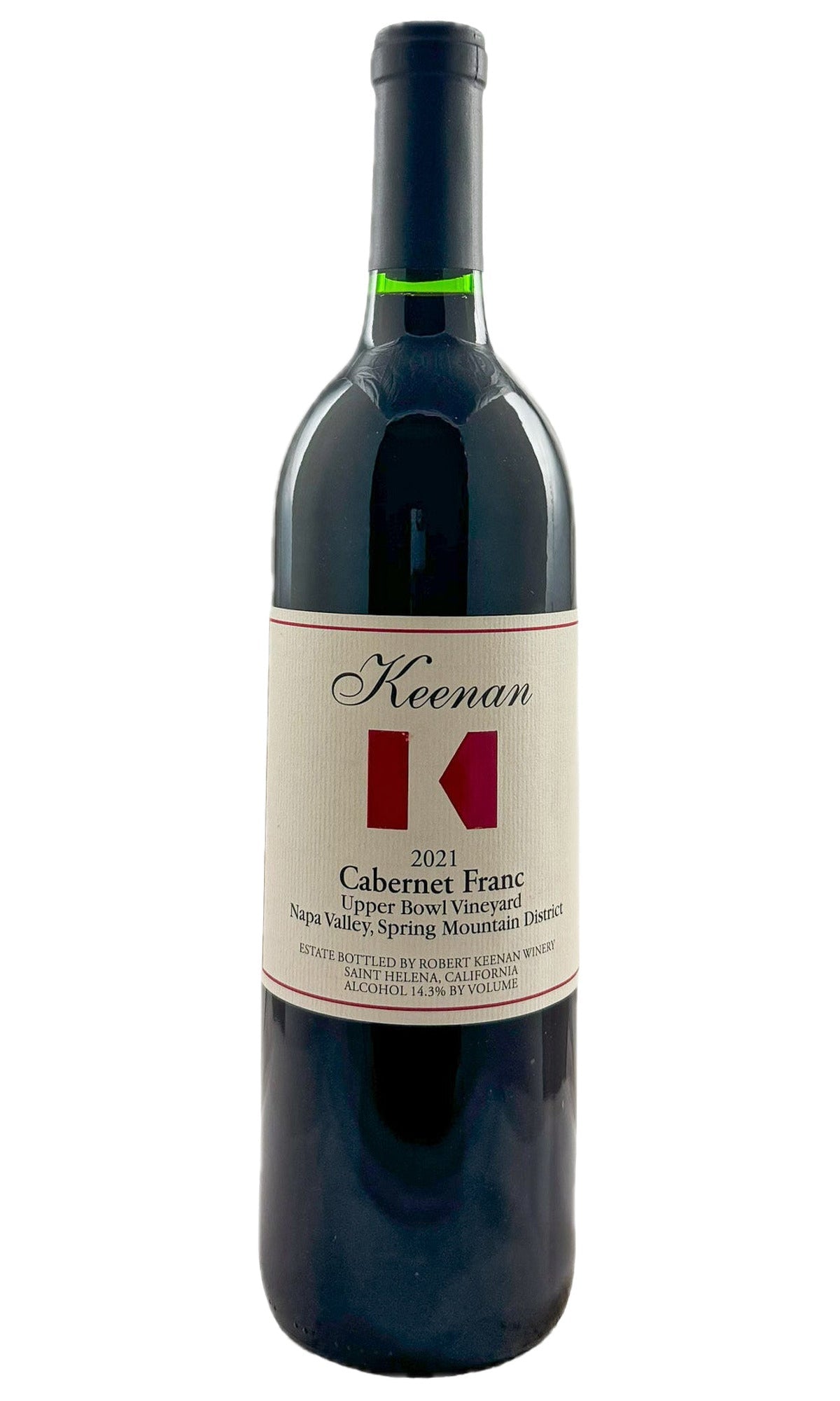 Bottle of Keenan, Cabernet Franc, 2021 - Red Wine - Flatiron Wines & Spirits - New York