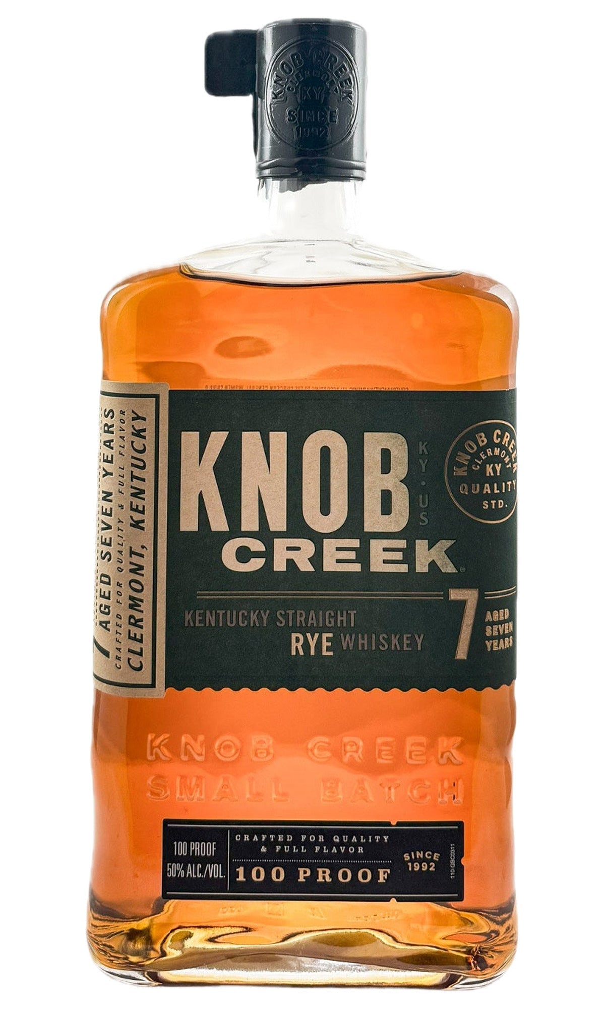 Bottle of Knob Creek, 7 Year Old Rye Whiskey - Spirit - Flatiron Wines & Spirits - New York