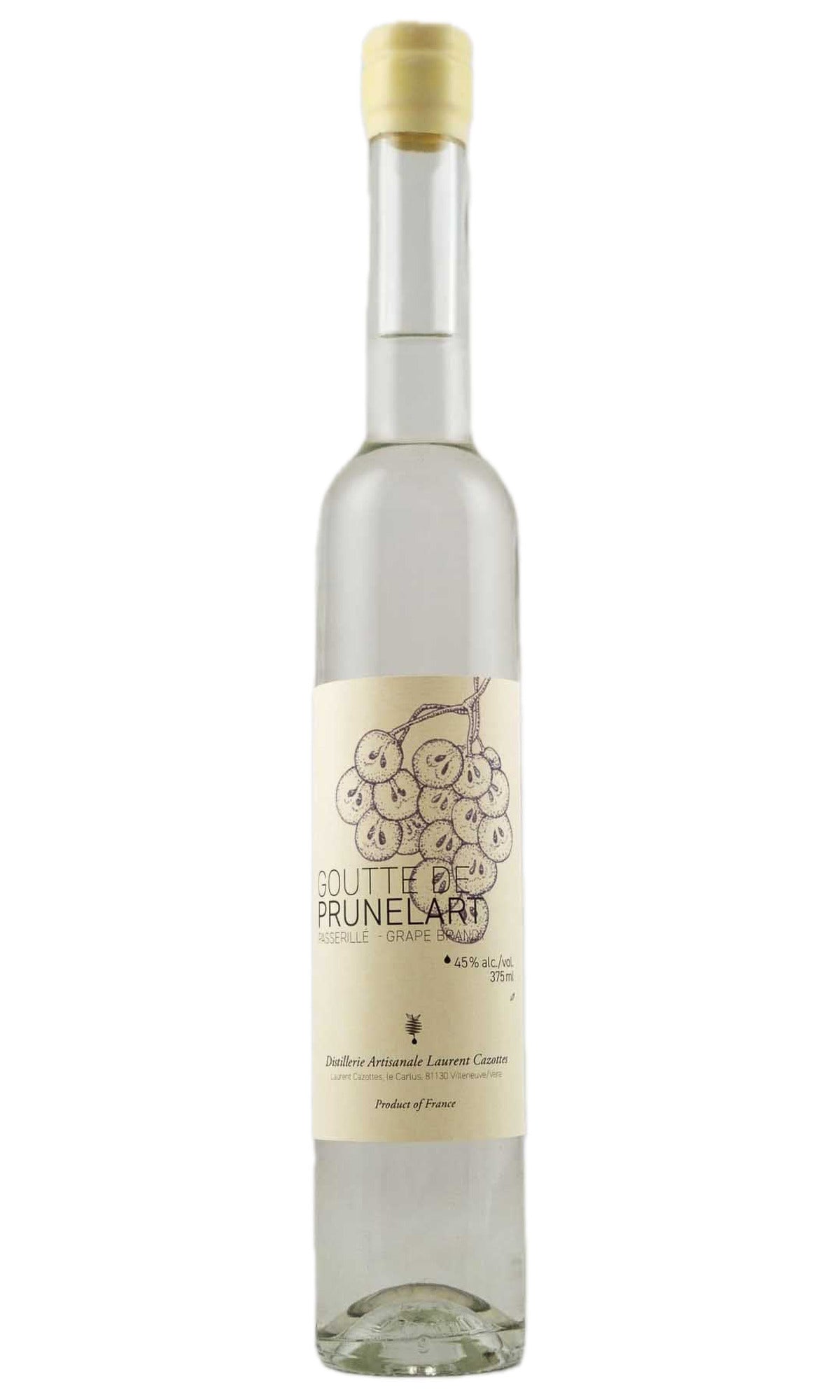 Bottle of Laurent Cazottes, Goutte de Prunelart Eau de Vie, NV (375ml) - Spirit - Flatiron Wines & Spirits - New York