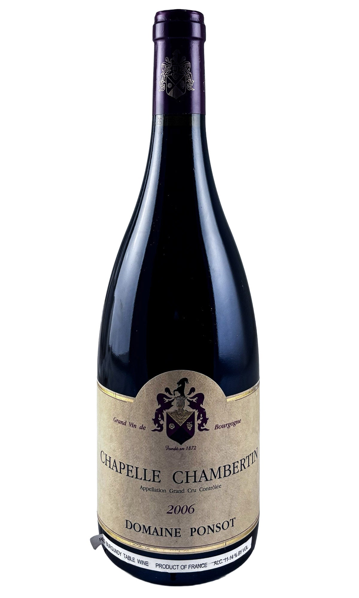 Bottle of Laurent Ponsot, Chapelle Chambertin Grand Cru, 2006 - Red Wine - Flatiron Wines & Spirits - New York