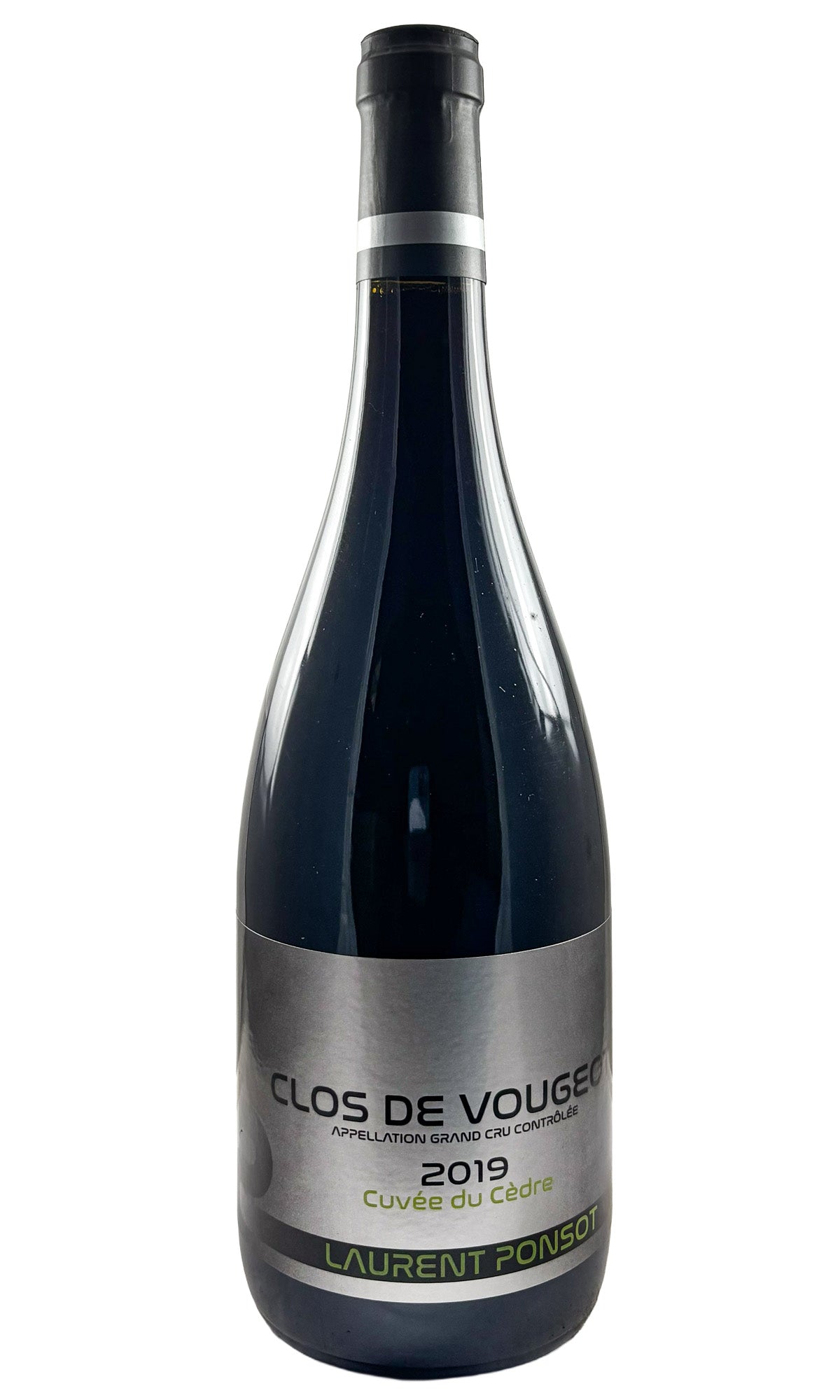 Bottle of Laurent Ponsot, Clos Vougeot Cuvee du Cedre Grand Cru, 2019 - Red Wine - Flatiron Wines & Spirits - New York
