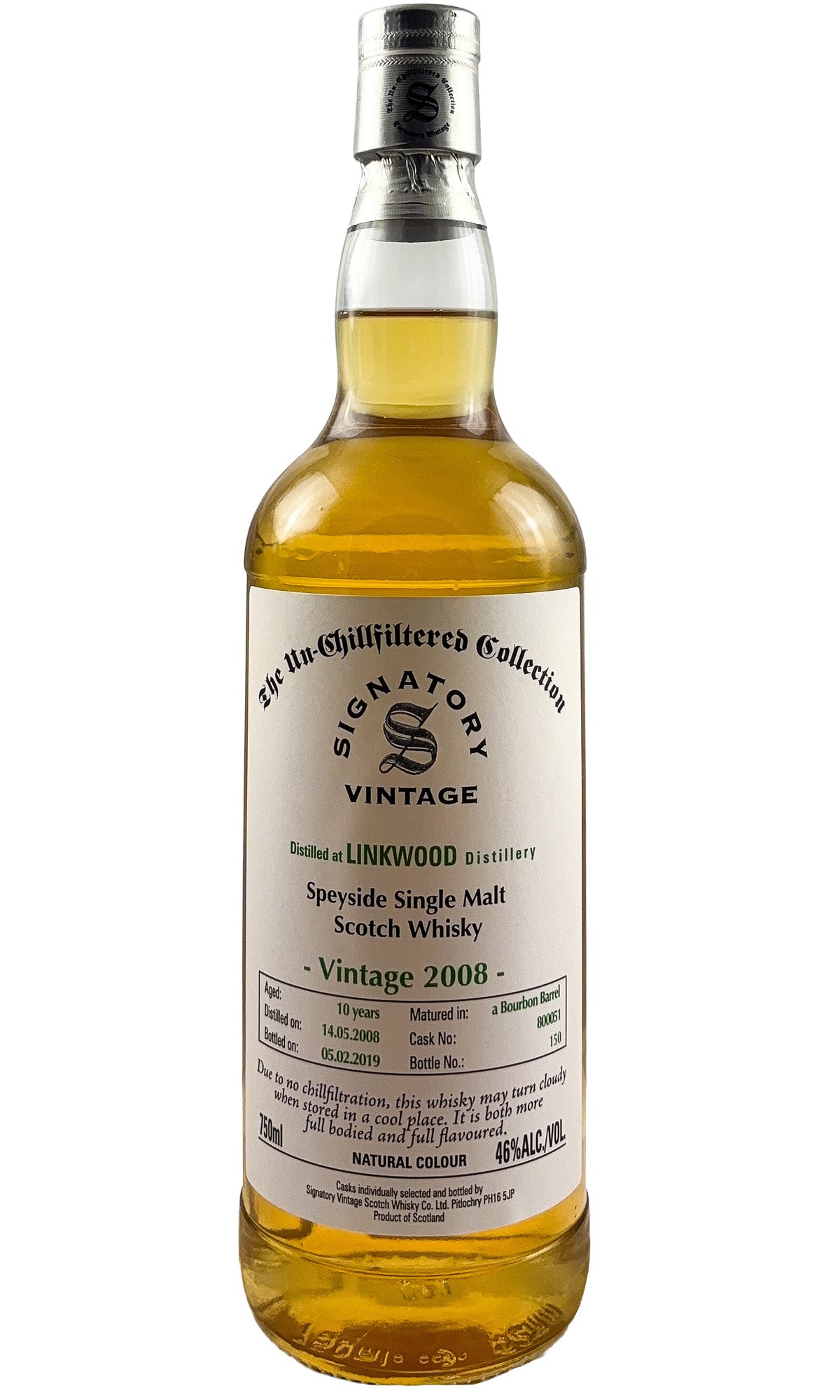 Linkwood (Signatory Vintage), Speyside Single Malt Scotch Whisky