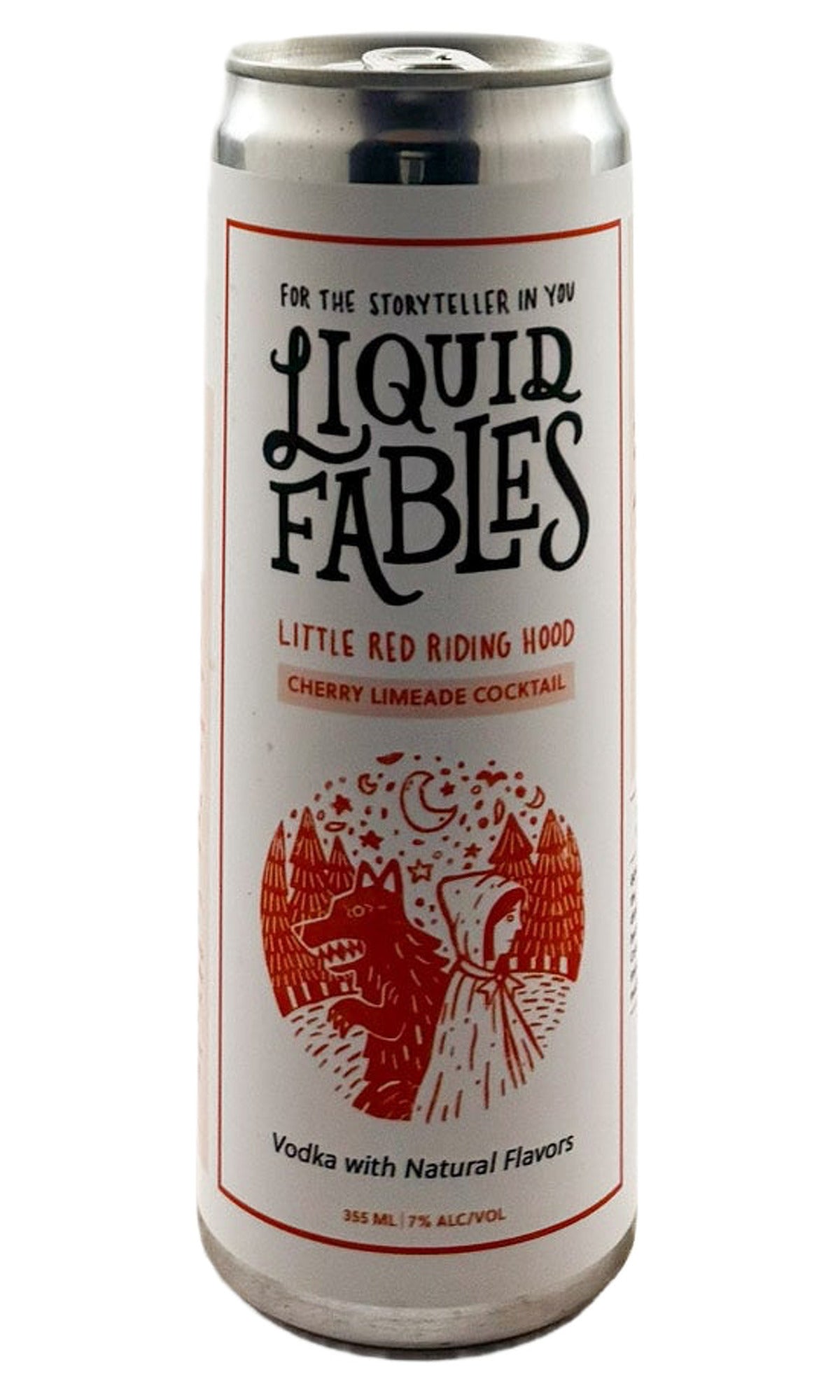 Bottle of Liquid Fables, Cherry-Limeade & Vodka Ready-to-Drink Cocktail, NV (355ml) - Spirit - Flatiron Wines & Spirits - New York