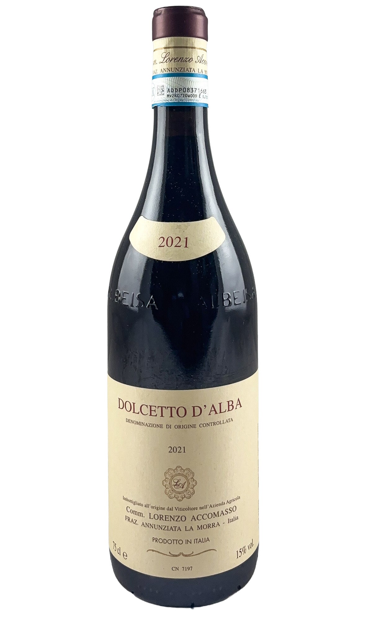 Bottle of Lorenzo Accomasso, Dolcetto d'Alba, 2021 - Red Wine - Flatiron Wines & Spirits - New York