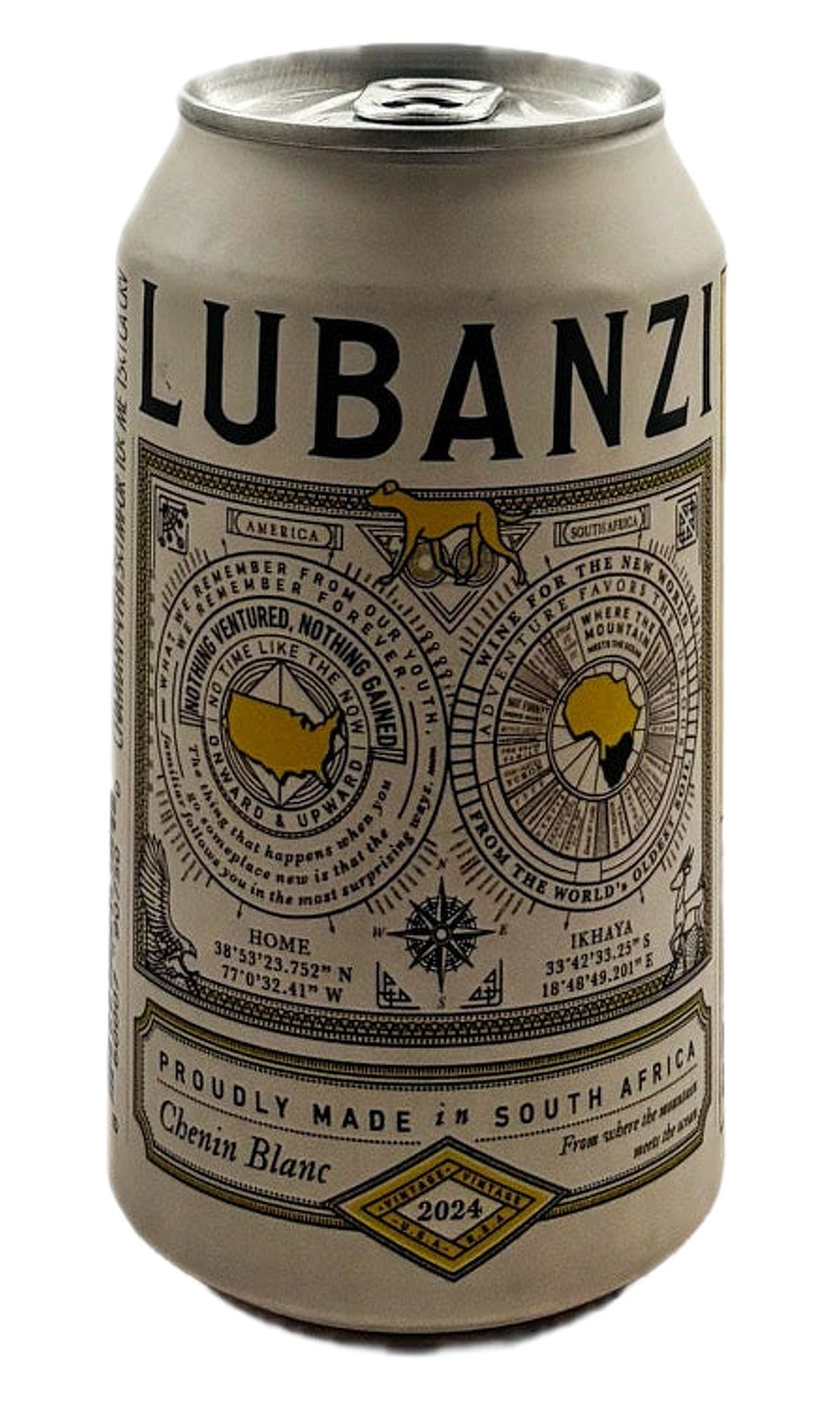 Bottle of Lubanzi, South African Chenin Blanc, NV (355ml (can)) - White Wine - Flatiron Wines & Spirits - New York