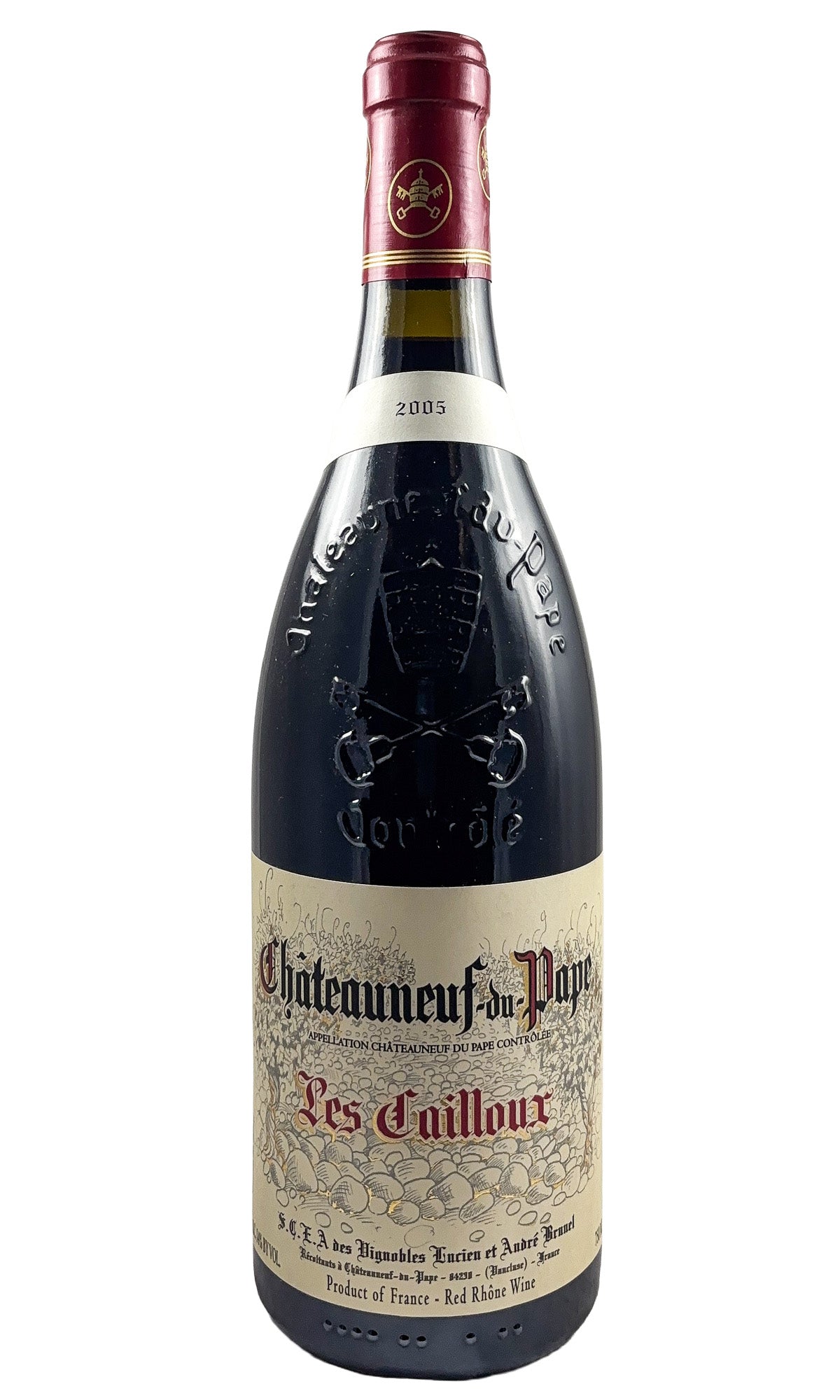 Bottle of Lucien & Andre Brunel, Chateauneuf-du-Pape Les Cailloux, 2005 - Red Wine - Flatiron Wines & Spirits - New York