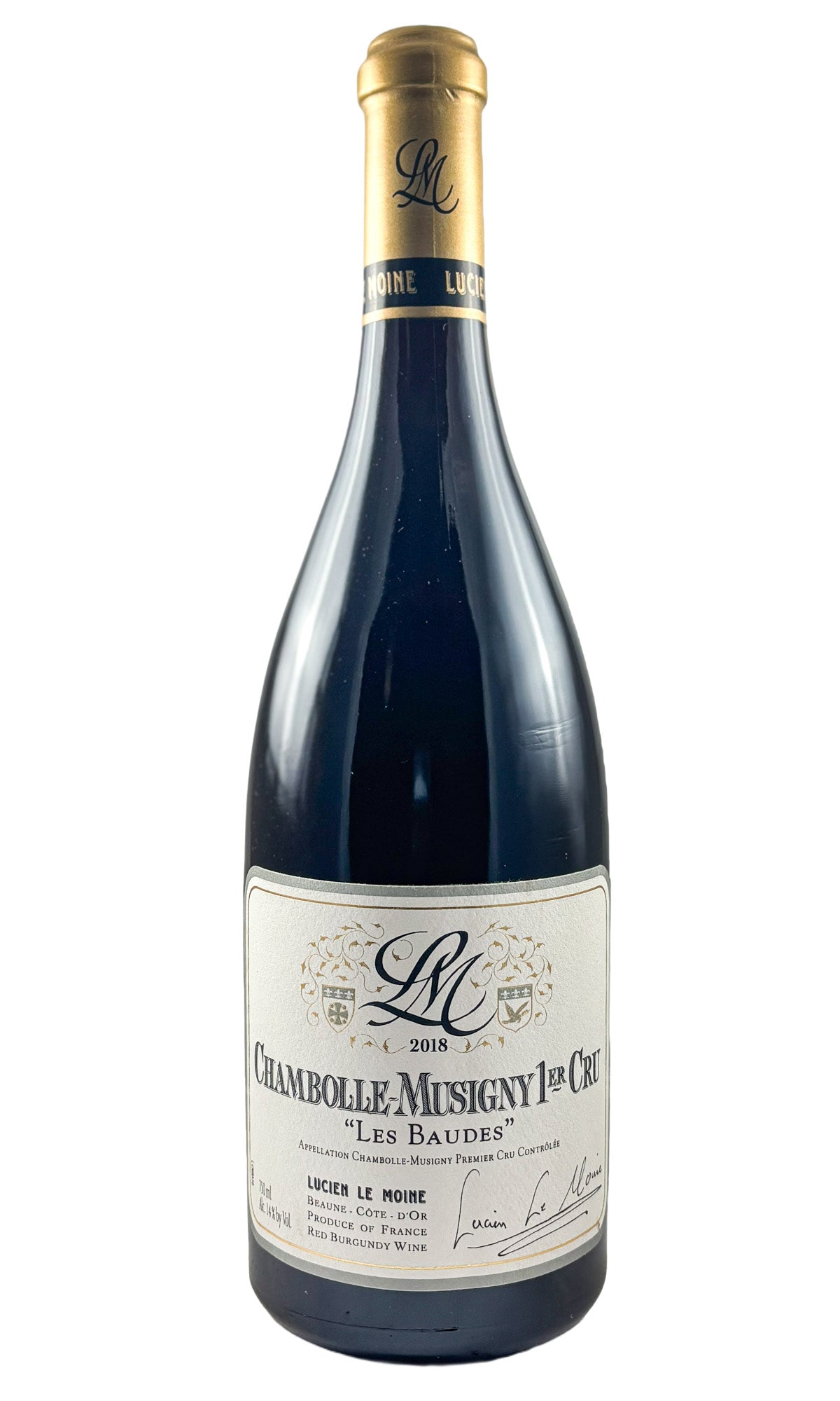Bottle of Lucien Le Moine, Chambolle-Musigny 1er Cru Les Baudes, 2018 - Red Wine - Flatiron Wines & Spirits - New York