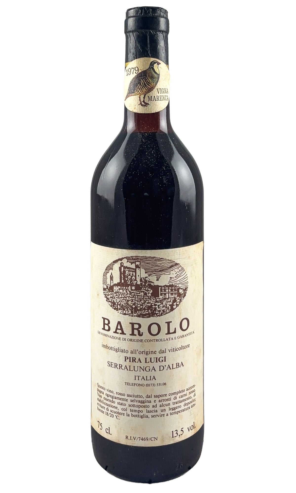 Bottle of Luigi Pira, Barolo Marenca, 1979 - Red Wine - Flatiron Wines & Spirits - New York