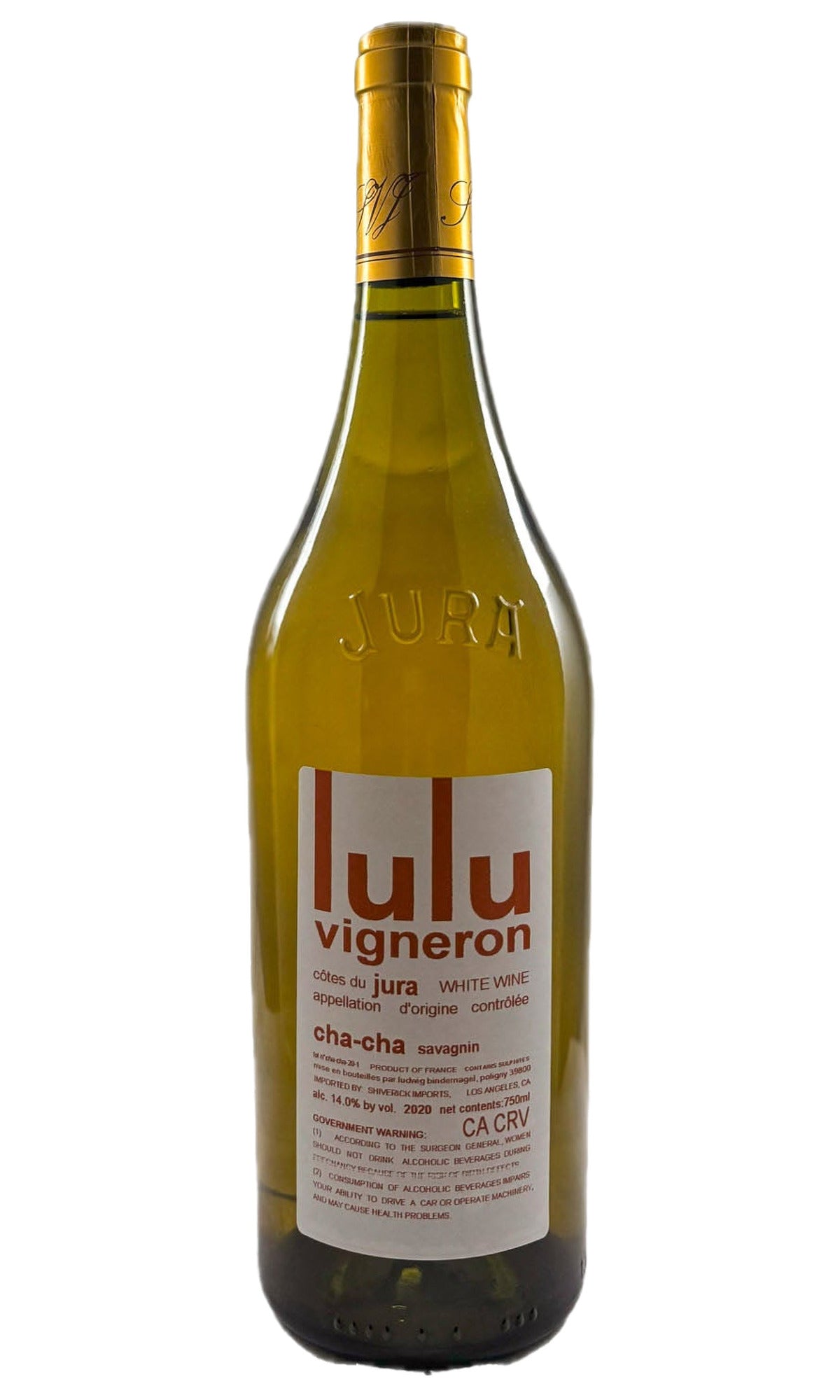 Bottle of Lulu Vigneron, Savagnin Ouille "Cha Cha", 2020 - White Wine - Flatiron Wines & Spirits - New York