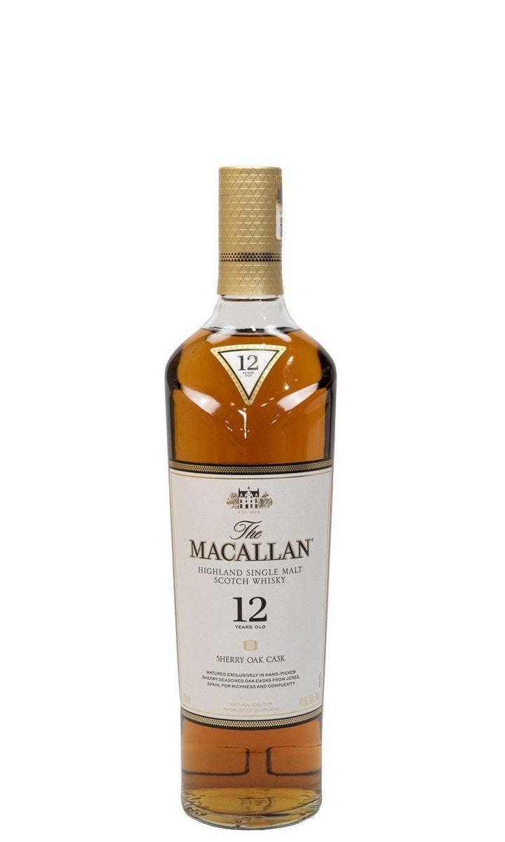 Macallan, 12 Year Old Sherry Oak Single Malt Scotch – Flatiron