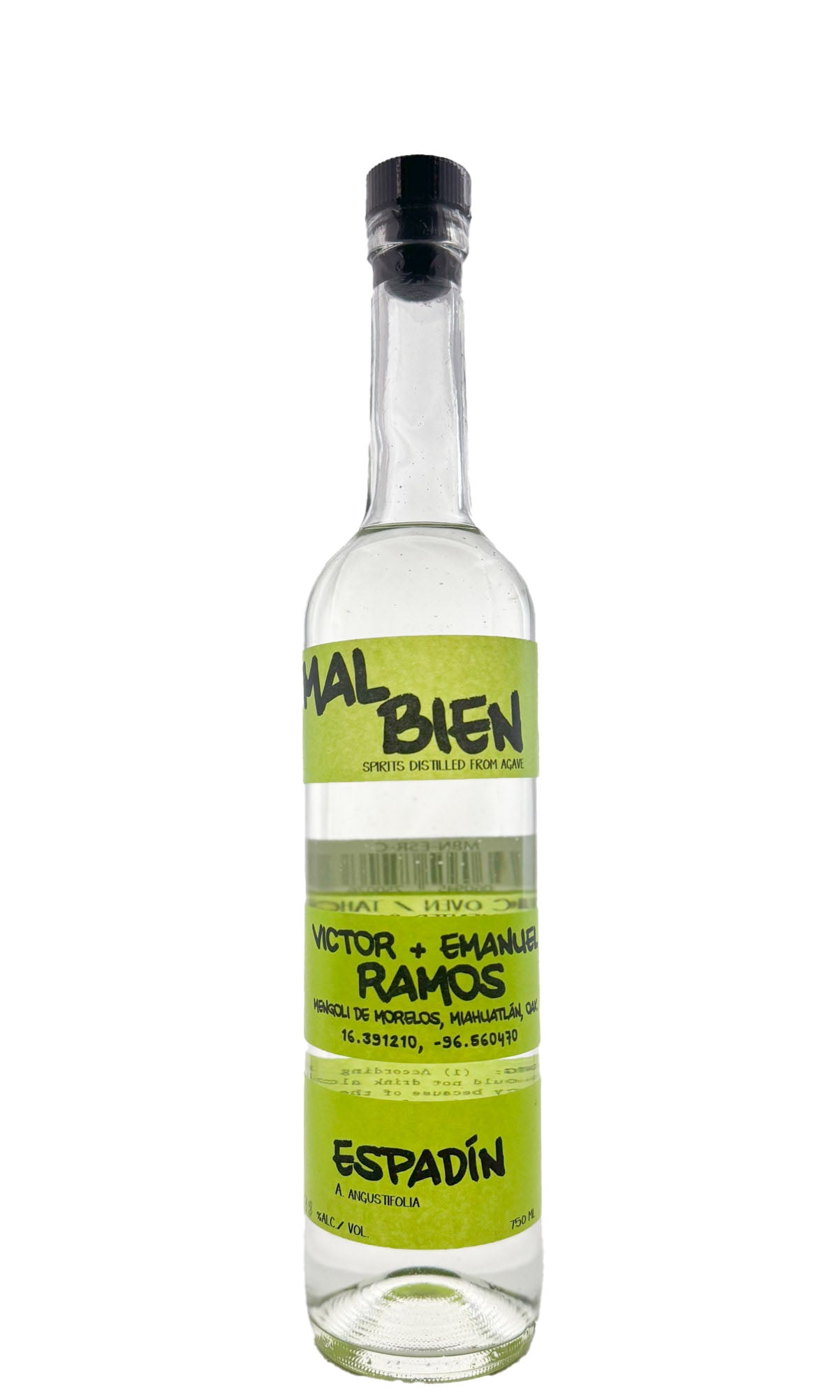 Bottle of Mal Bien, Espadin Mezcal (Victor + Emmanuel Ramos), NV - Spirit - Flatiron Wines & Spirits - New York