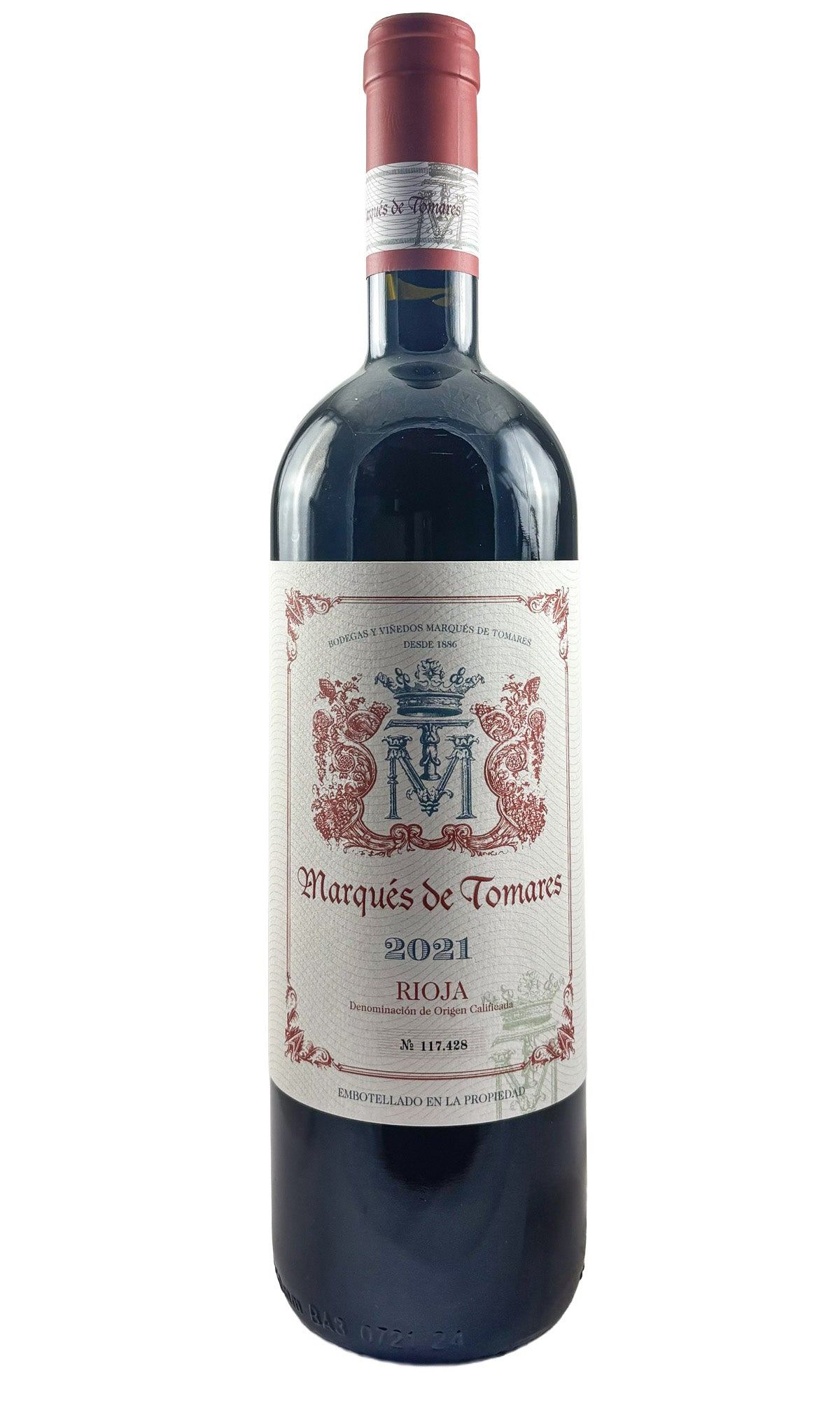 Bottle of Marques de Tomares, Rioja Crianza, 2021 - Red Wine - Flatiron Wines & Spirits - New York