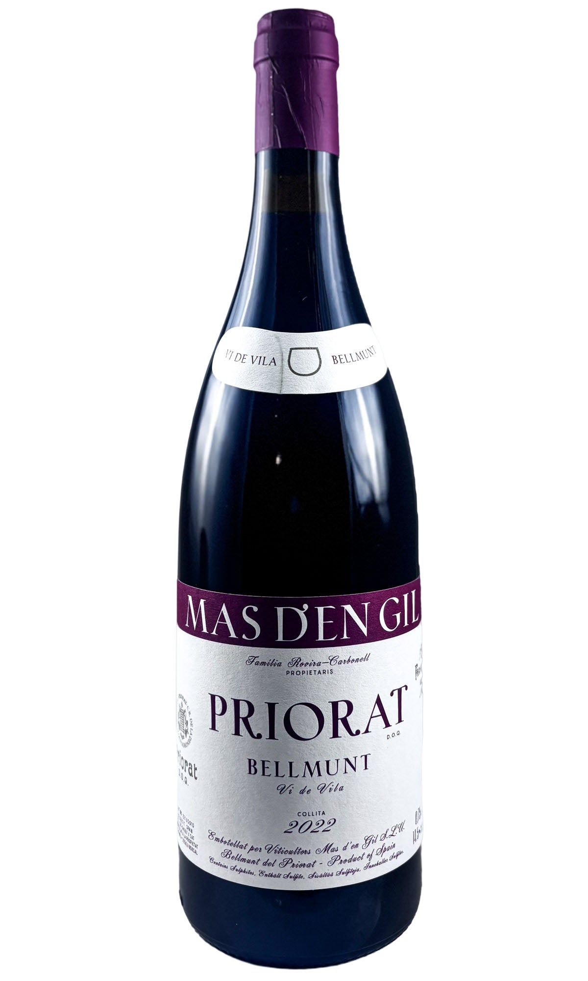 Bottle of Mas d'en Gil Bellmunt, Vins de Vila Tinto Priorat, 2022 - Red Wine - Flatiron Wines & Spirits - New York