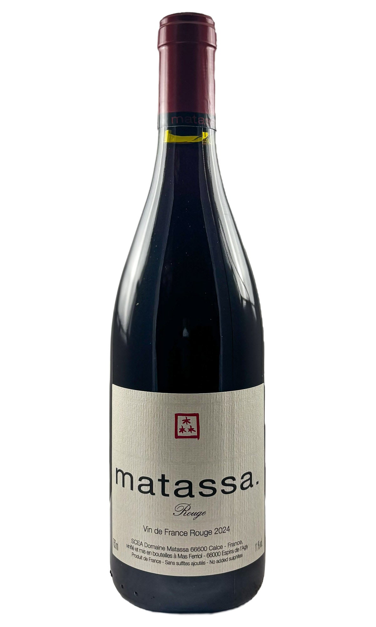 Bottle of Matassa, VdF Rouge, 2024 - Red Wine - Flatiron Wines & Spirits - New York