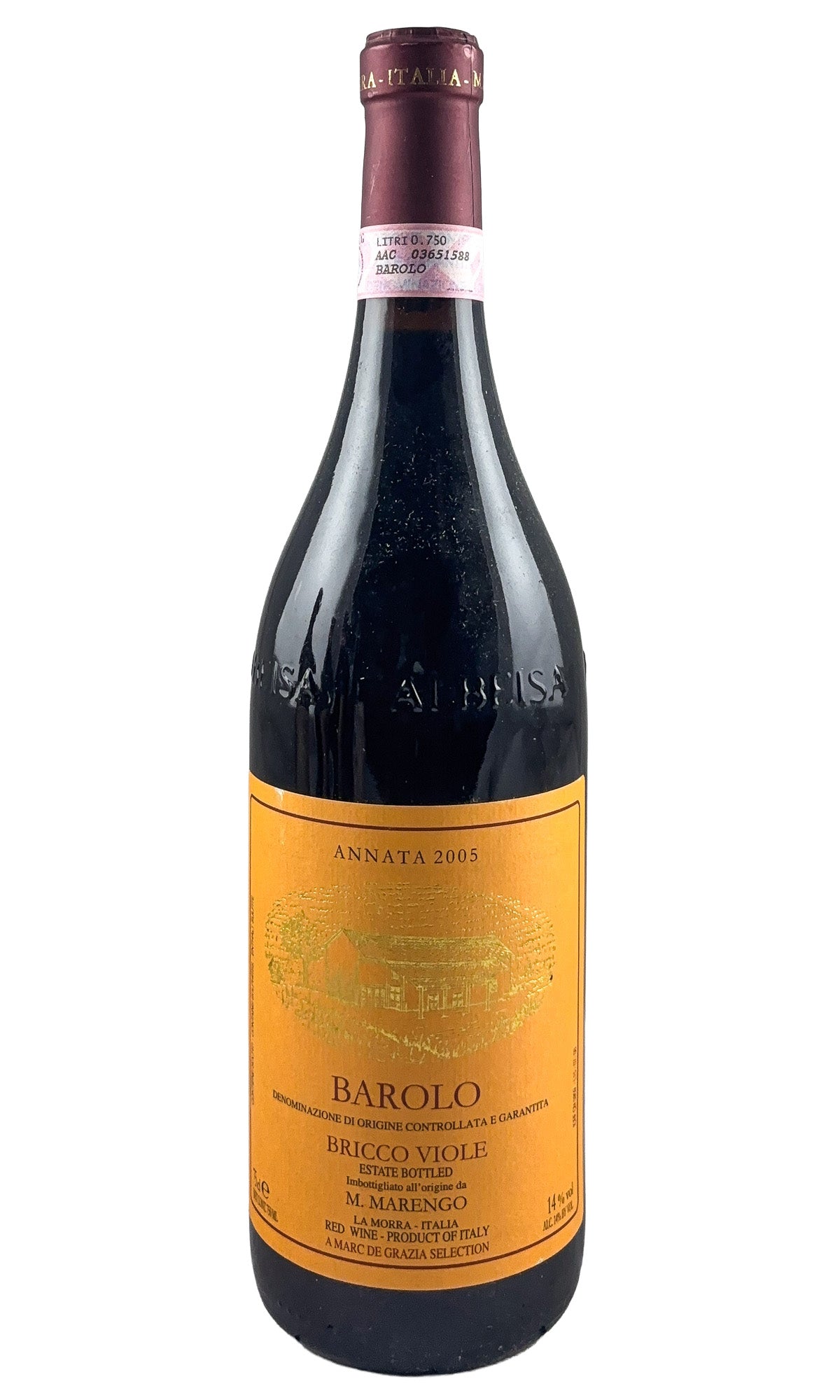 Bottle of Mauro Marengo, Barolo Bricco Delle Viole, 2005 - Red Wine - Flatiron Wines & Spirits - New York